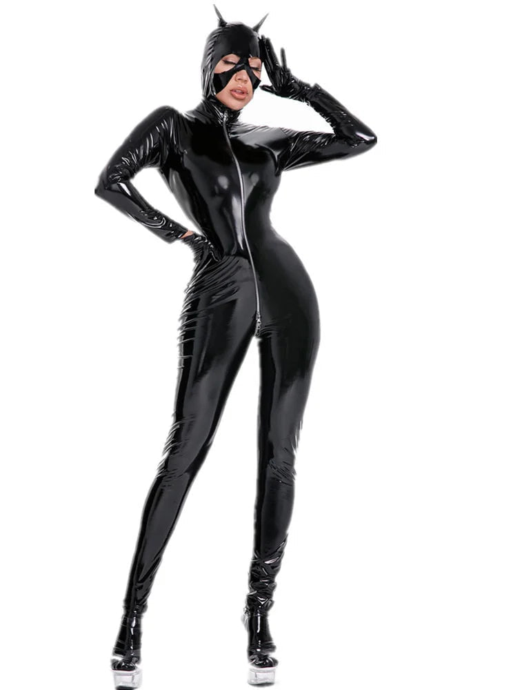 Badkitty Latex Catsuit For Women | Wet Look | Bodysuit、mySite、bottomscart