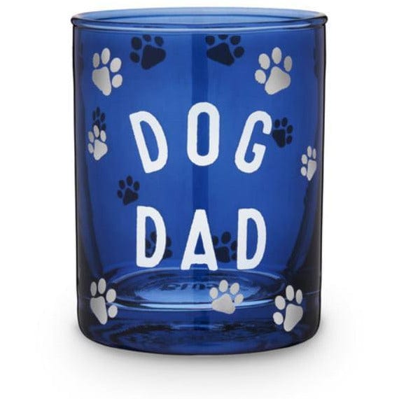 Dog Dad Cocktail Glass Blue 11oz.-Helps Rescued Animals!、mySite、g9winljtr