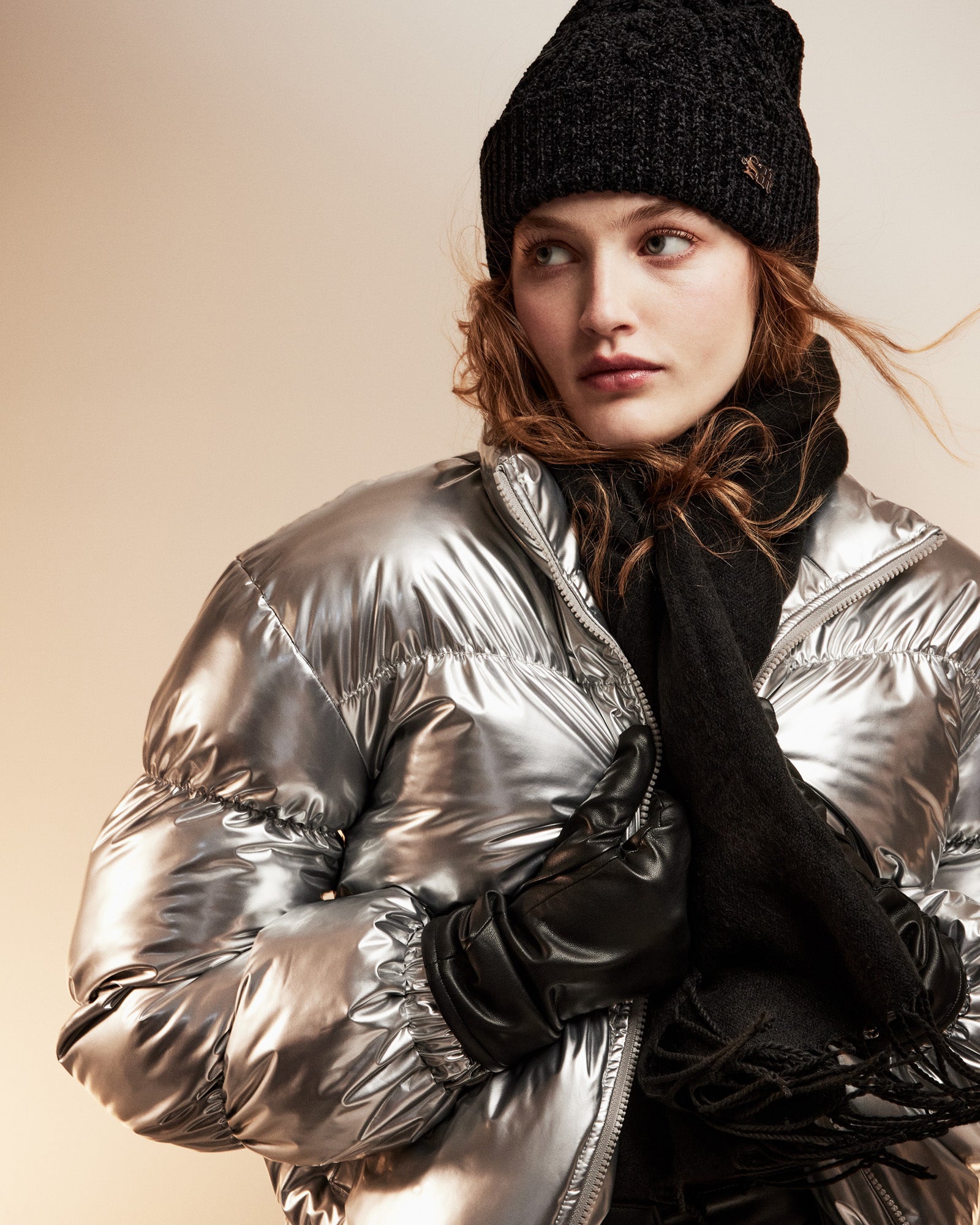 SOLID SCARF BLACK、mySite、gtrtttuynbv