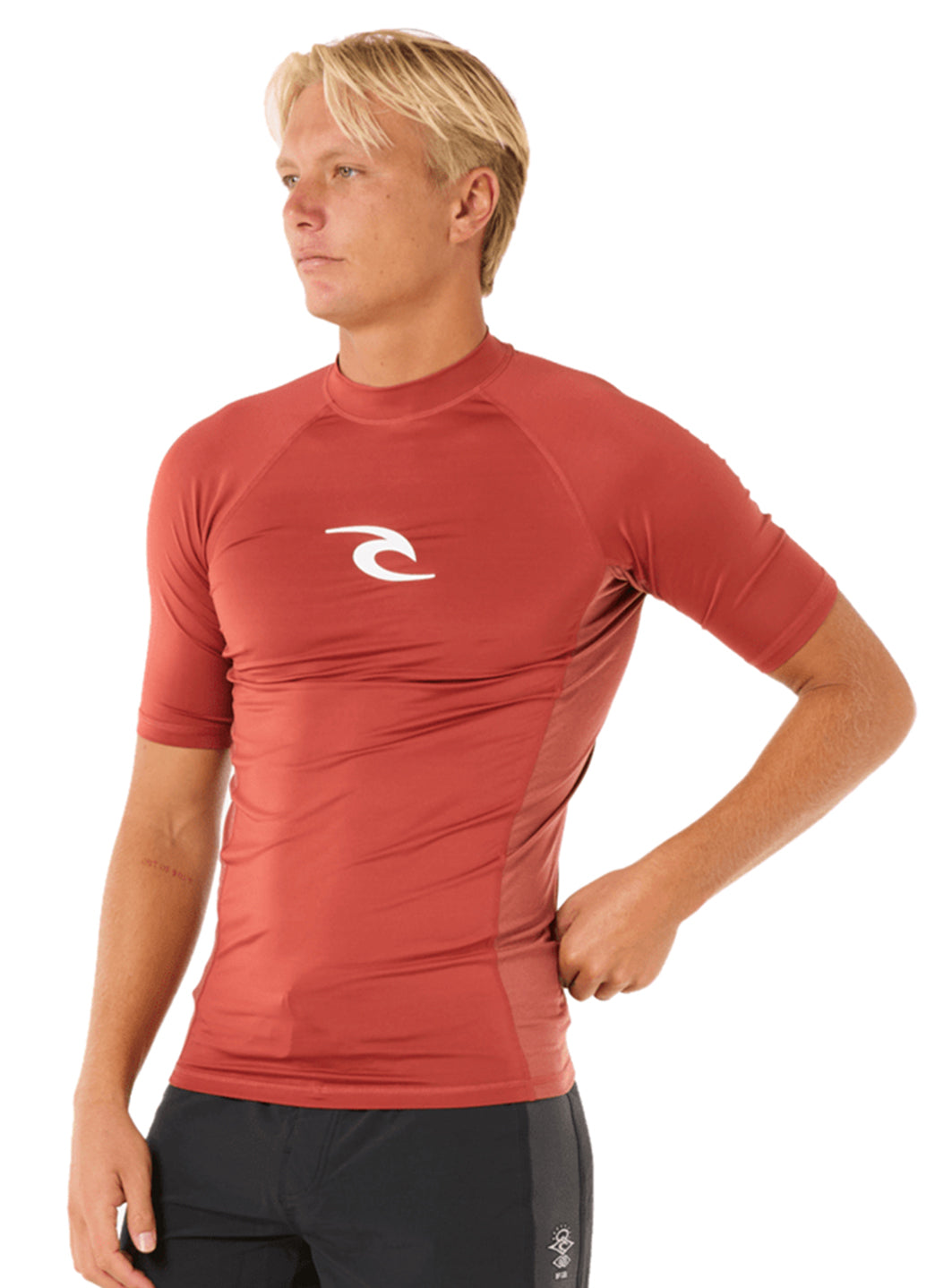 Rip Curl Men's Waves UPF Short Sleeve Rash Guard、mySite、noshort