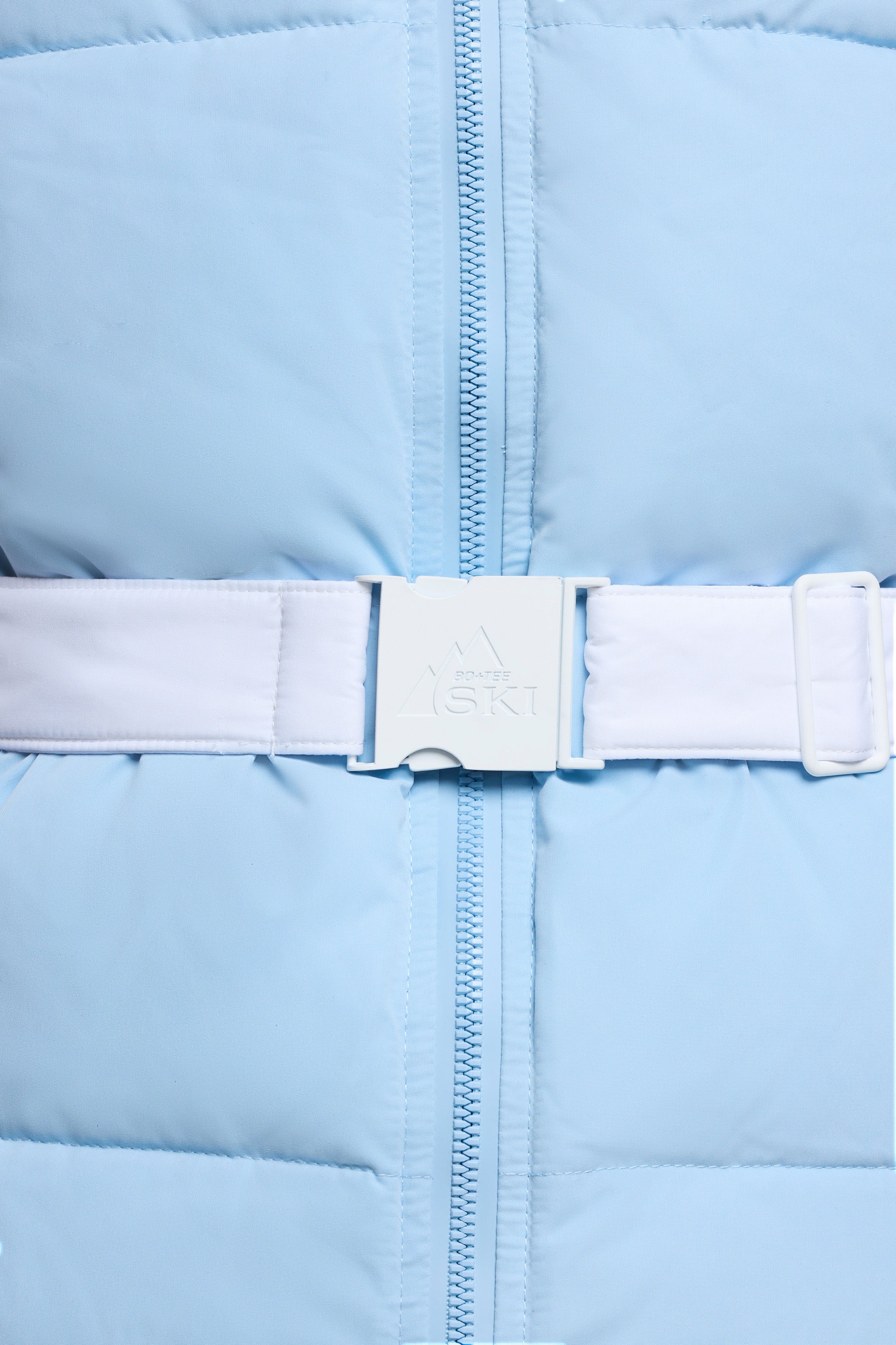 Ski Jacket with Detachable Sleeves in Baby Blue、mySite、solidvoid