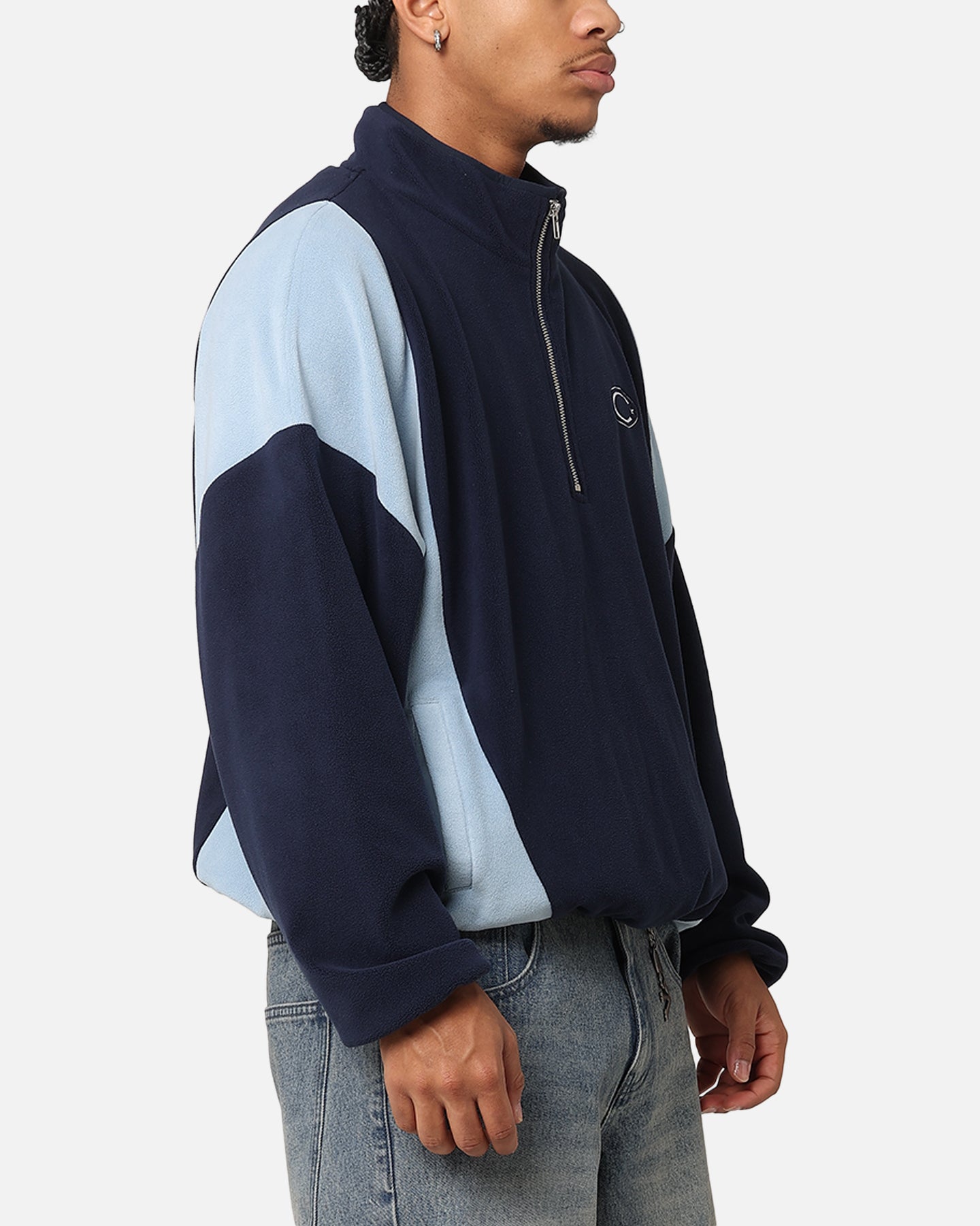 Carre C-Star Polarfleece Quarter Zip Crewneck Light Blue/Mul、mySite、zt4zffjzw