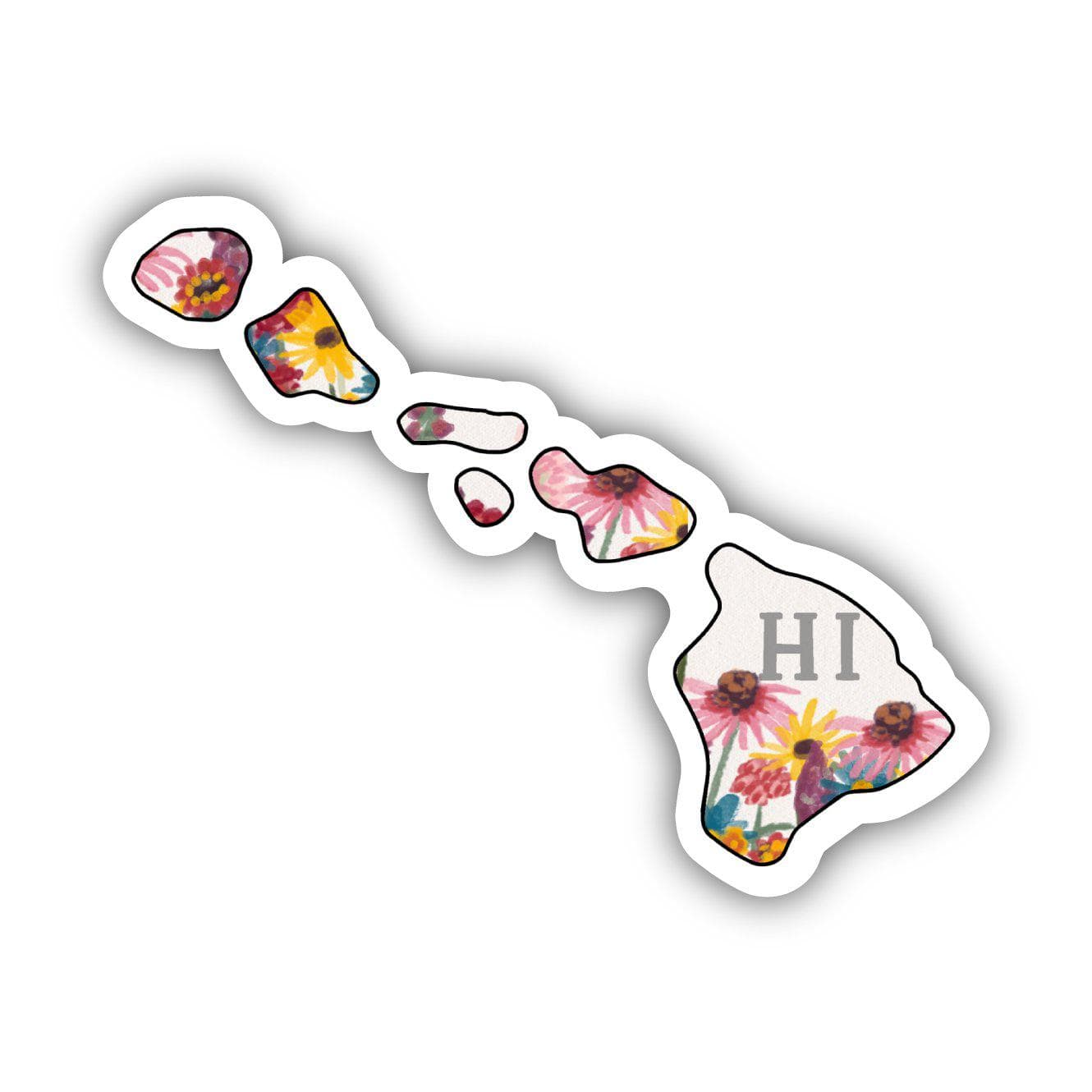  Hawaii Painterly Pattern Sticker、mySite、ghnorth