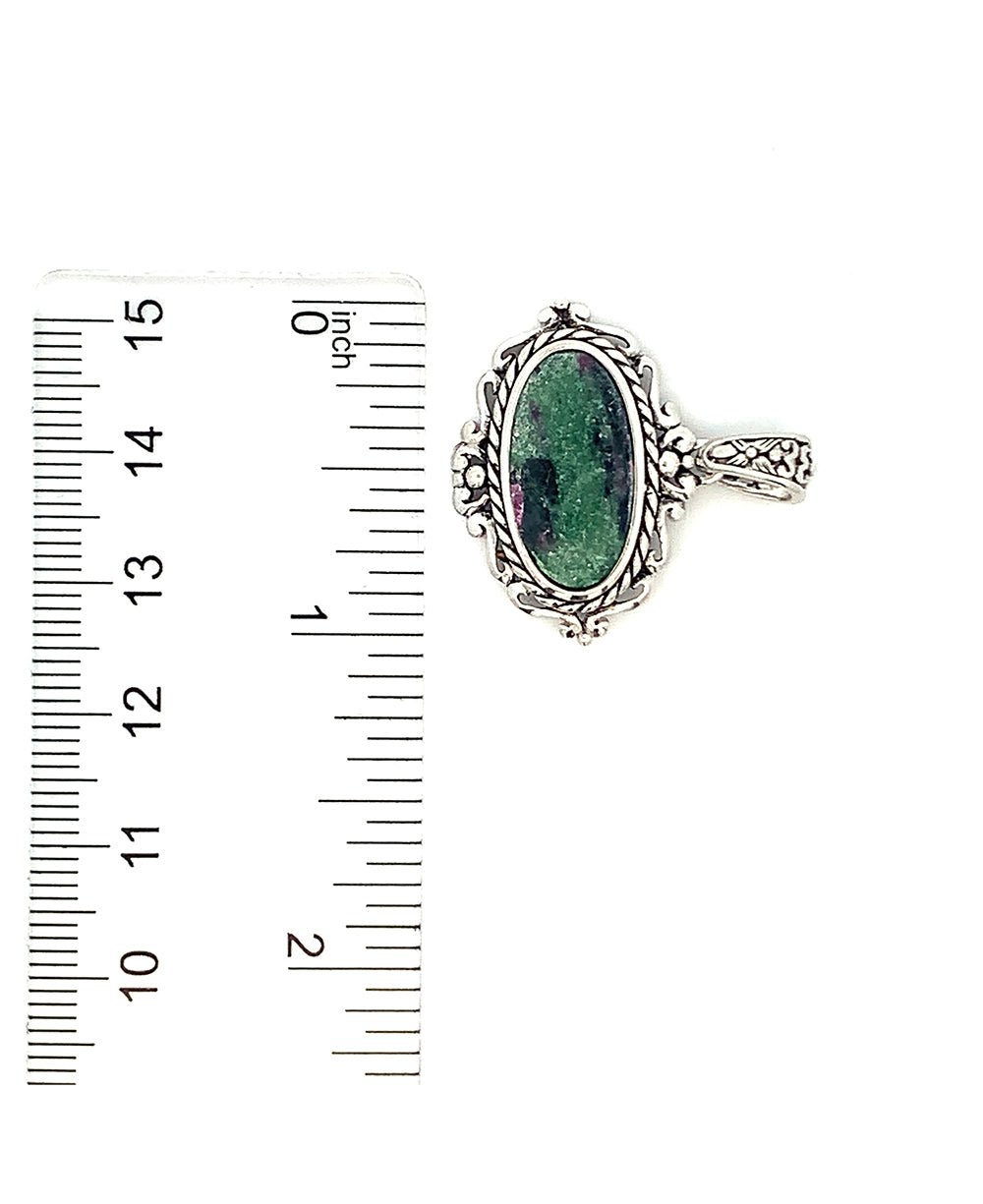 Sterling Silver Ruby Zoisite Pendant、mySite、topwebapps