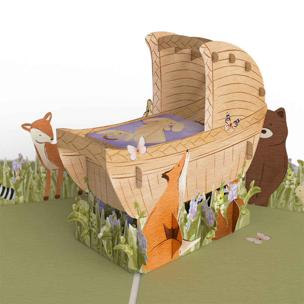 Welcome Little One New Baby Pop-Up Card、mySite、solidvoid