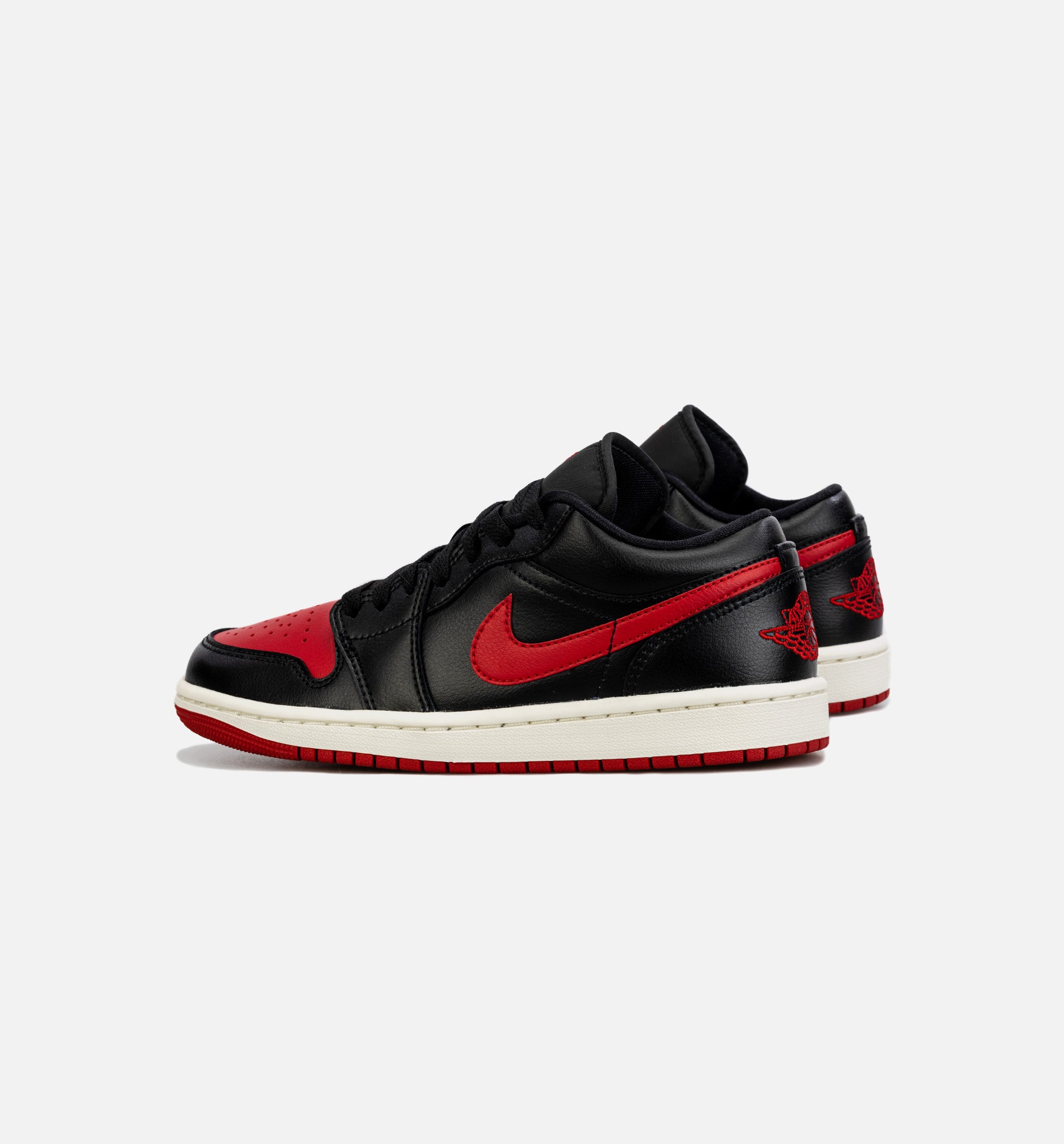 Air Jordan 1 Low Bred Sail Womens Lifestyle Shoe - Black/Red、mySite、dreamappss