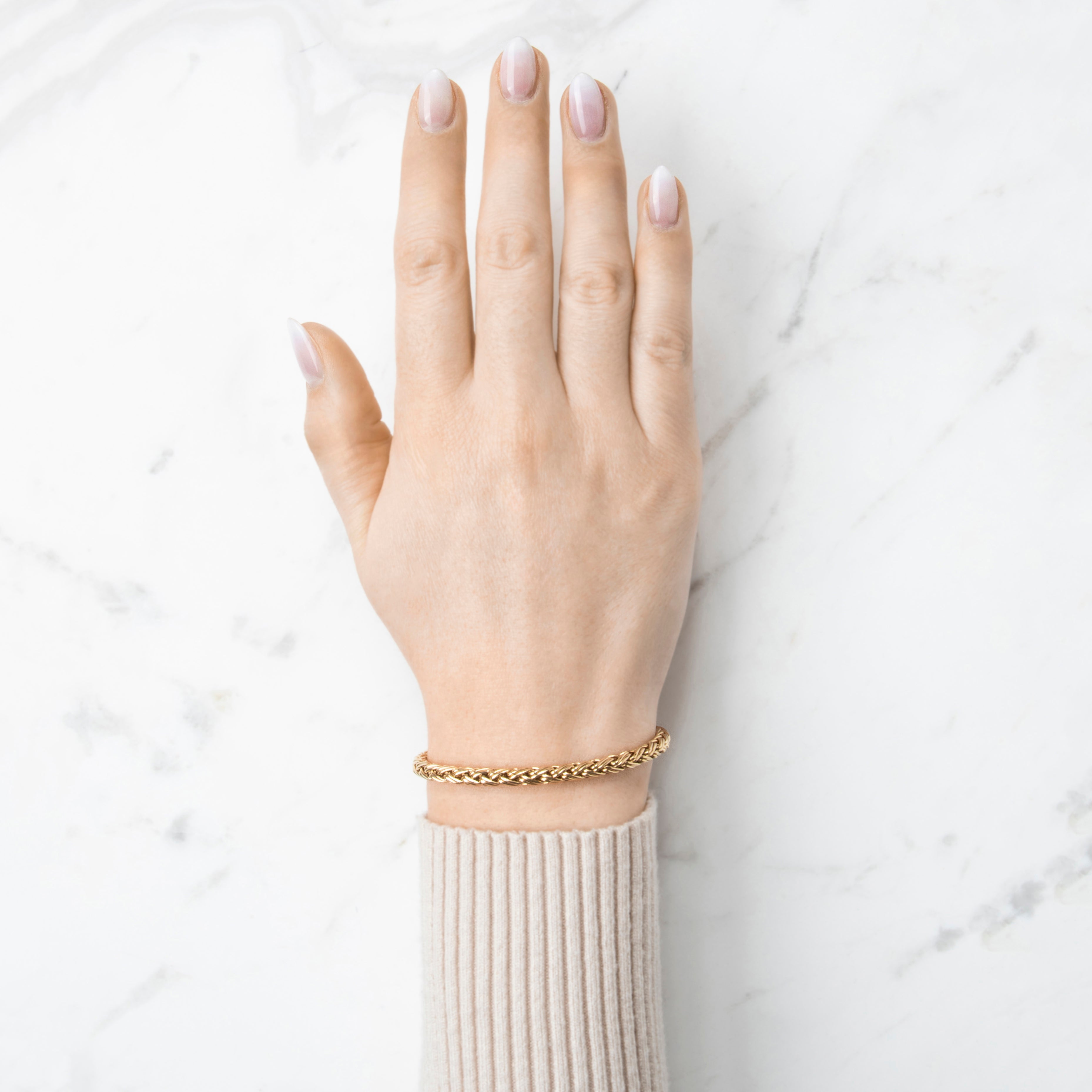 Vintage Tiffany & Co. 14k Yellow Gold Braided Rope Bracelet 6.75、mySite、hinf8tx79