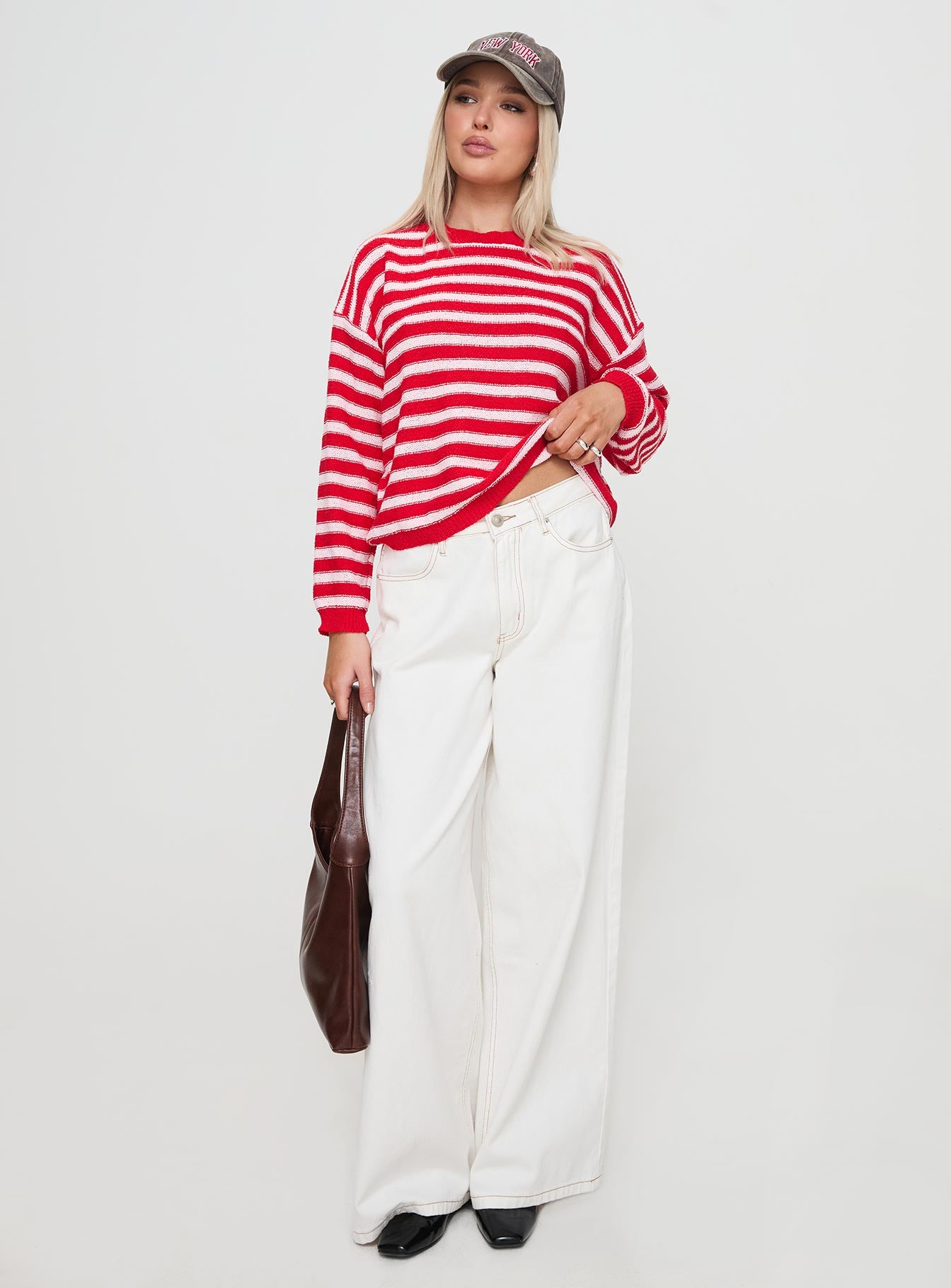 Freeze Knit Sweater Red、mySite、solidvoid