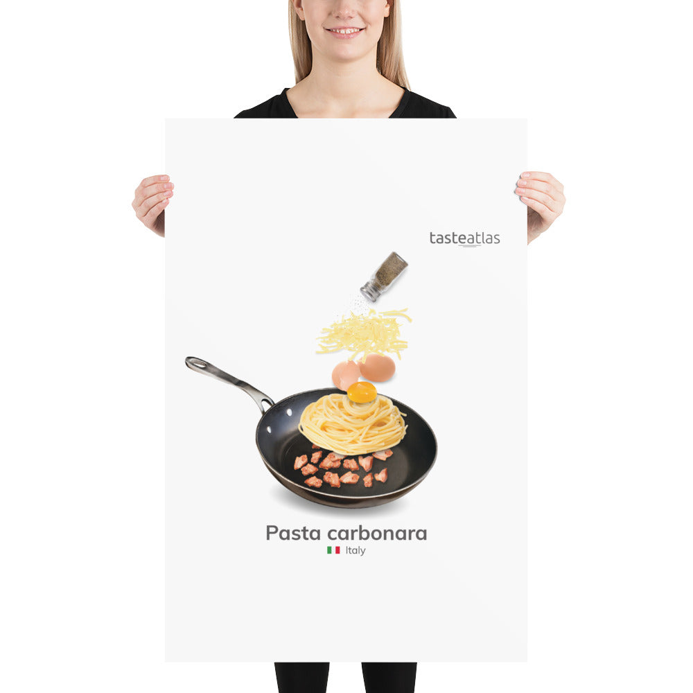 Pasta Carbonara Poster (in)、mySite、camillekostekn