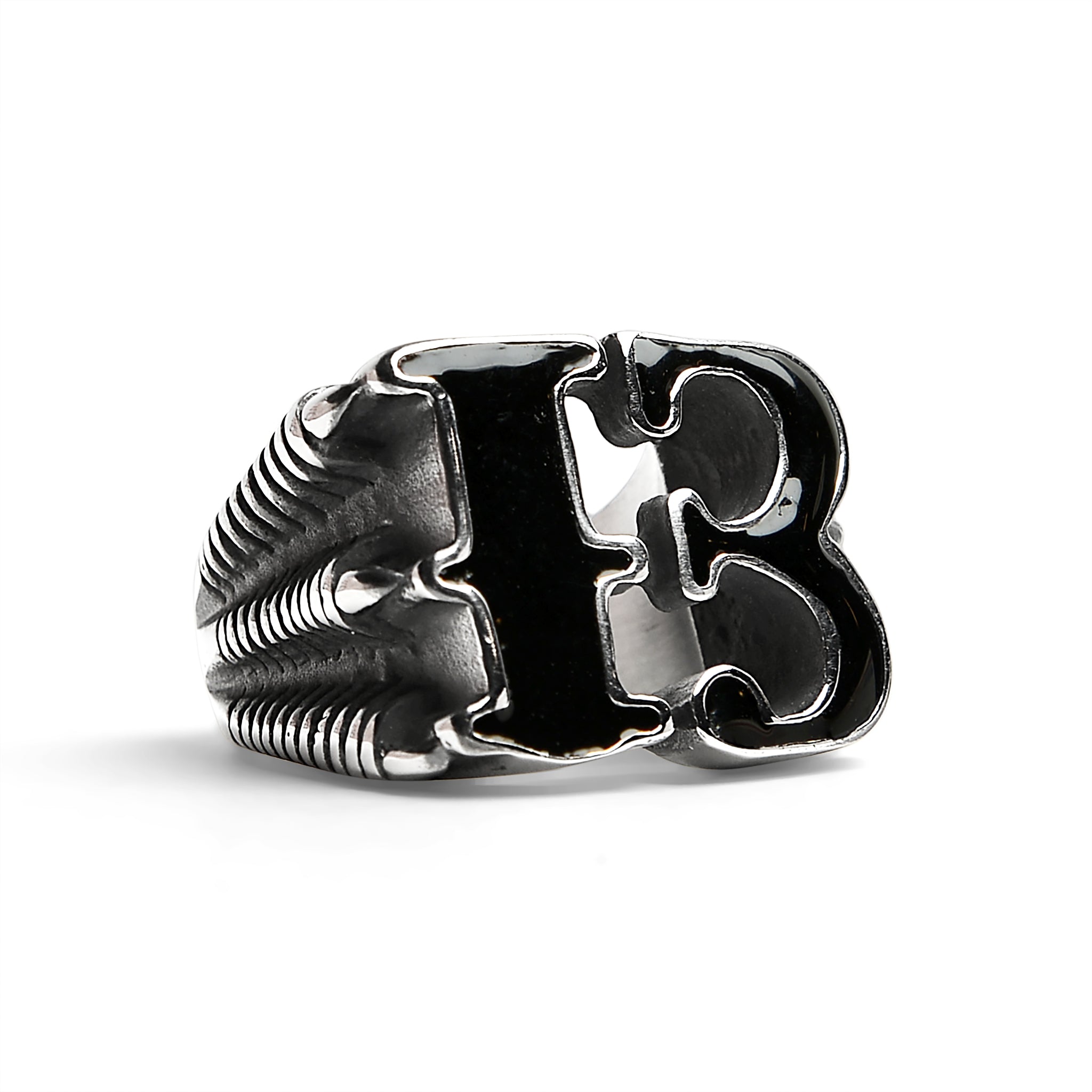 Stainless Steel Black Gothic 13 Dragon Claw Signet Ring / SCR4089、mySite、dreamappss
