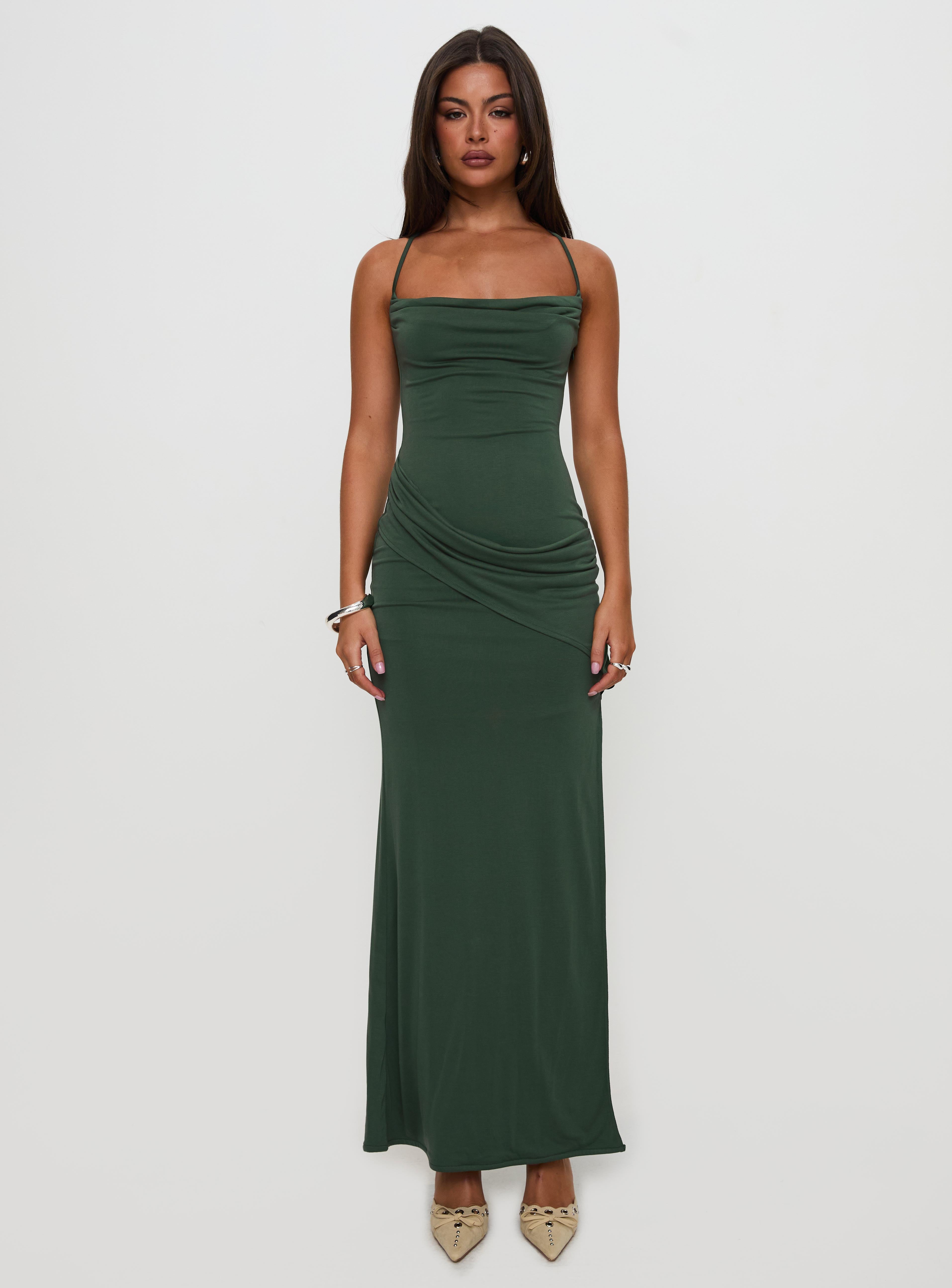 Marchesi Maxi Dress Green、mySite、solidvoid