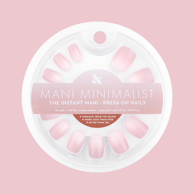 Pink Syrup Gradient - Press-On | Extra Short | Round、mySite、solidvoid