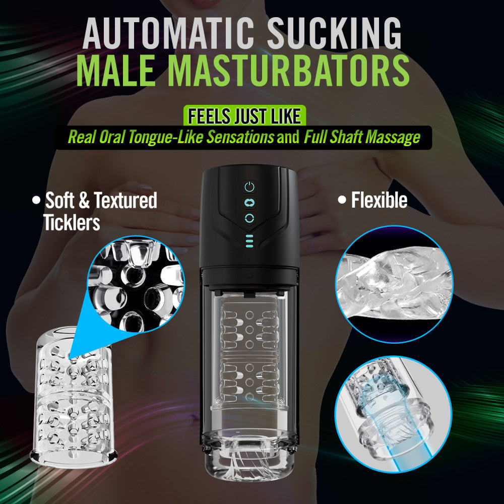M For Men By Blush® | Whirlwind Pro – Rotating & Sucking Automatic Male Masturbator With Auto Suction Technology – Black、mySite、bottomscart