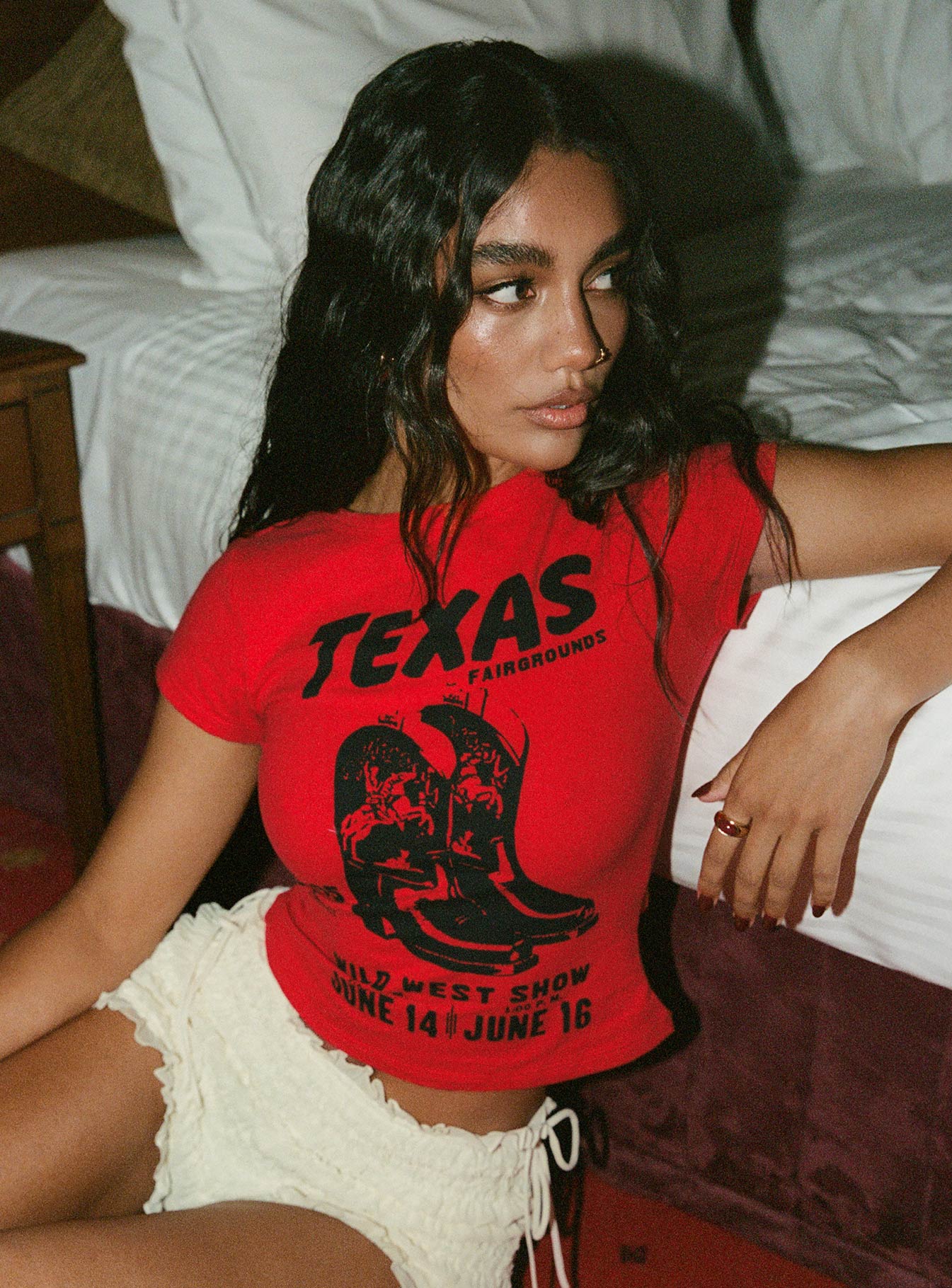 Texas Baby Tee Red、mySite、solidvoid