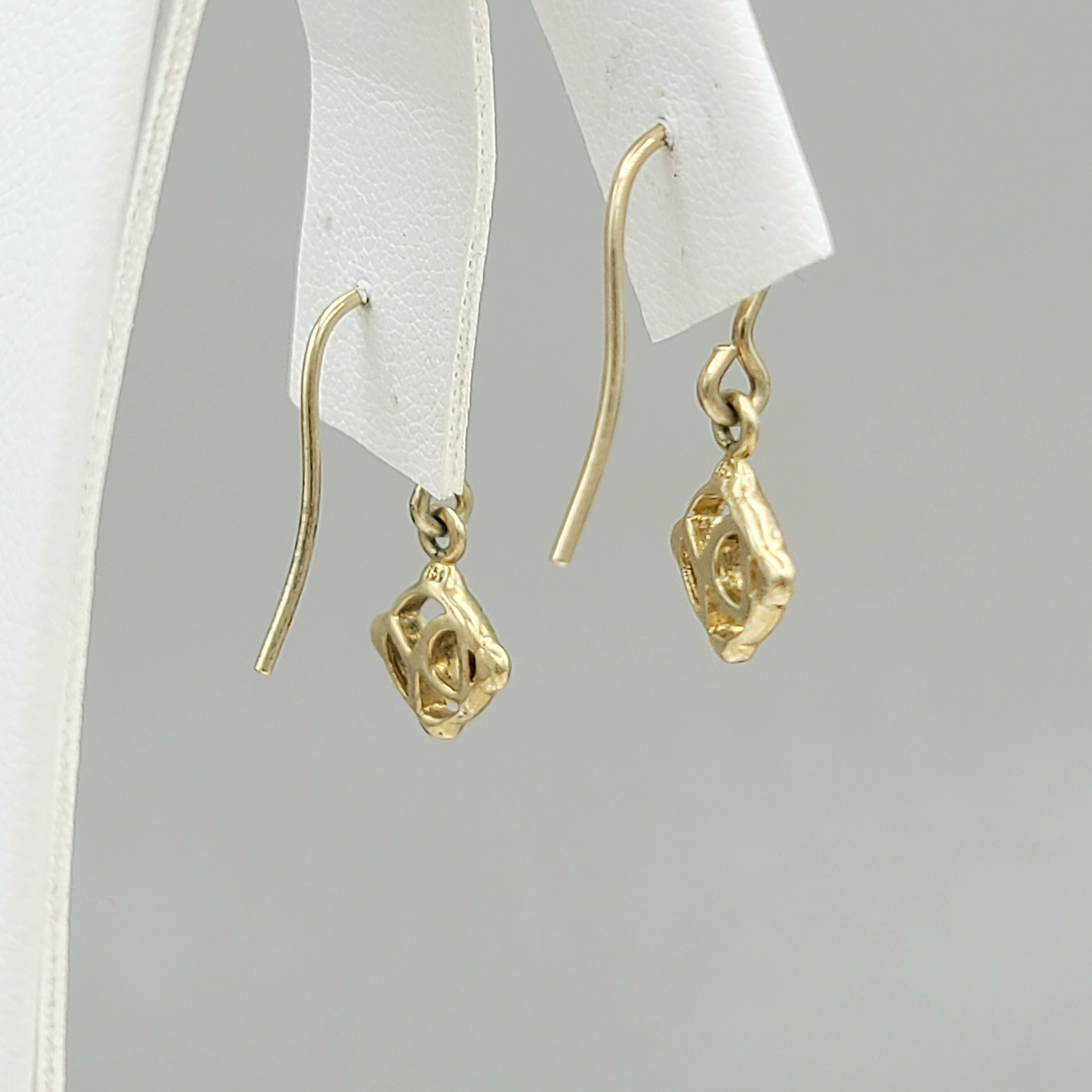 David Yurman Solid 18k Gold Drop Logo Earrings、mySite、hinf8tx79
