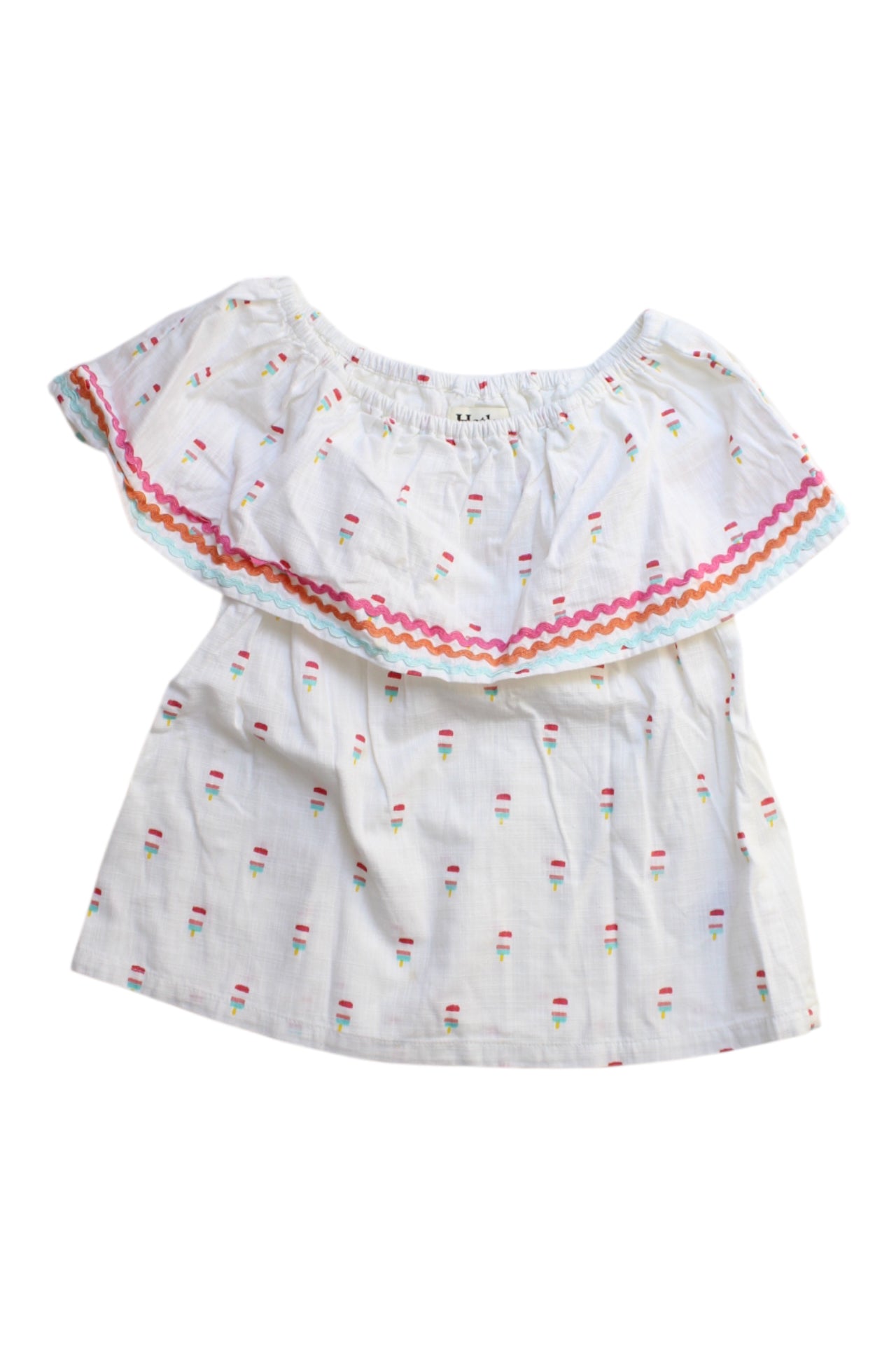 Hatley Ice Cream Embroidered Top - Size 5T、mySite、g9winljtr