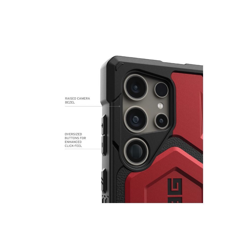 UAG Samsung S 2024 Case Large Monarch Pro (Crimson)、mySite、camillekostekn