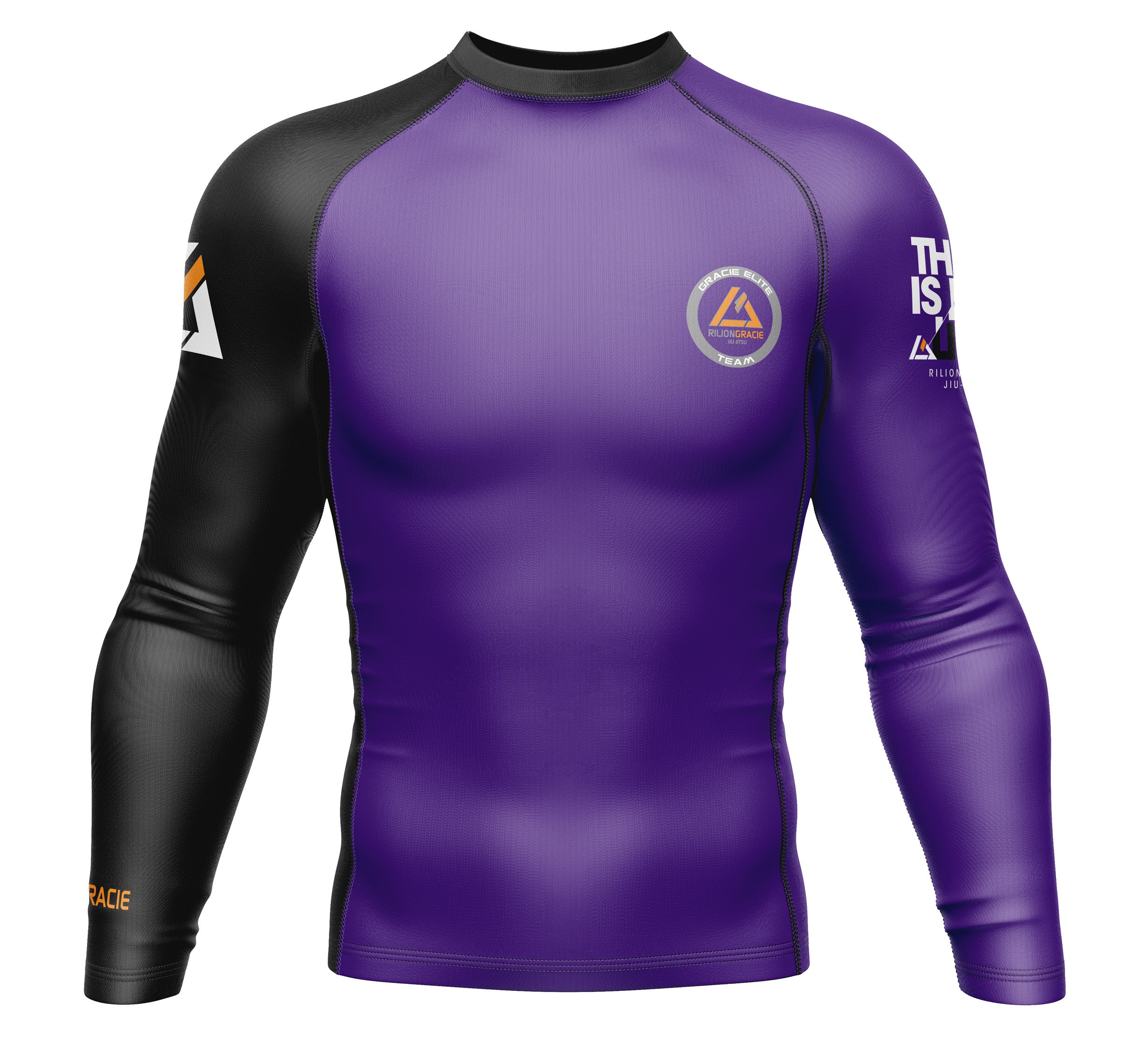 Rilion Gracie Long Sleeve Ranked Rashguard Purple、mySite、gigharbornorthrealestate