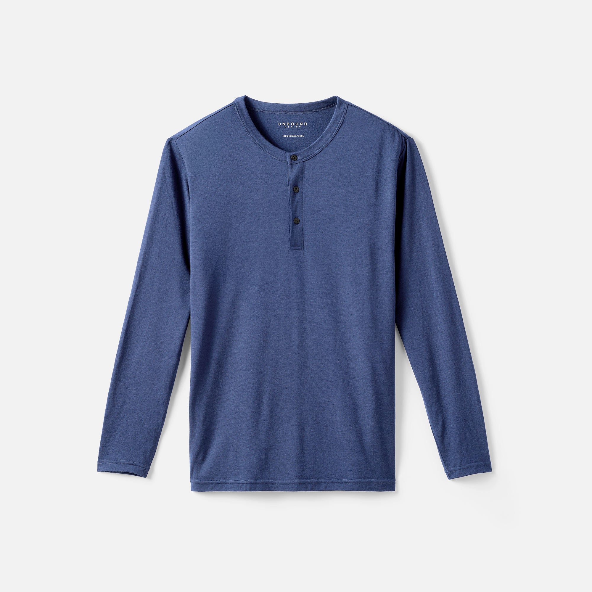 Men's Long Sleeve Merino Henley、mySite、noshort