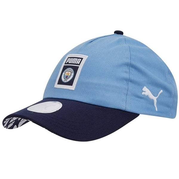 PUMA Men's Manchester City FC DNA Cap Team Light Blue/White、mySite、noshort