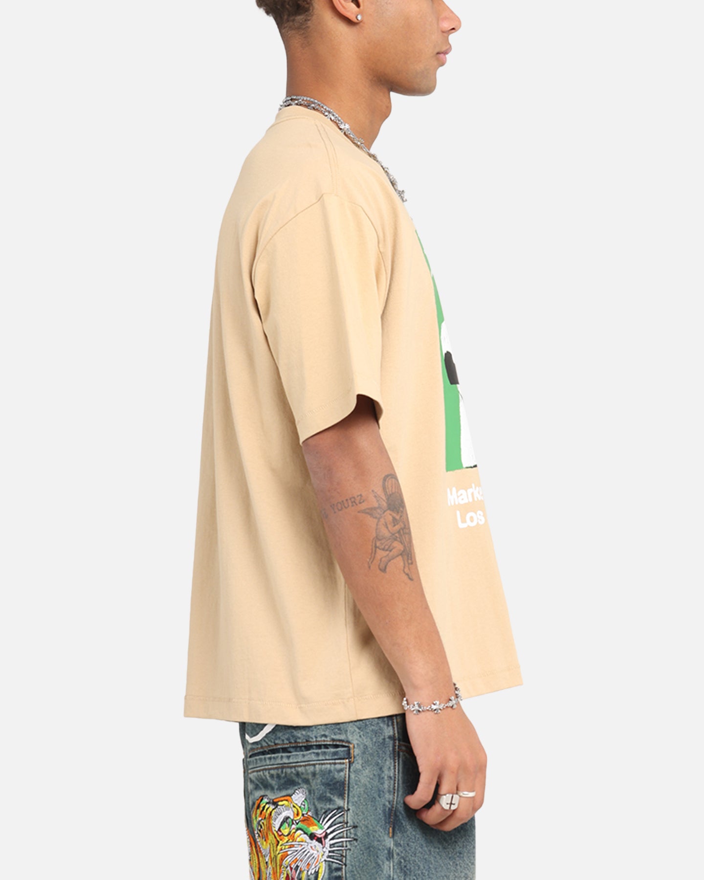 Market Illustrated Baseball T-Shirt Oatmilk、mySite、zt4zffjzw