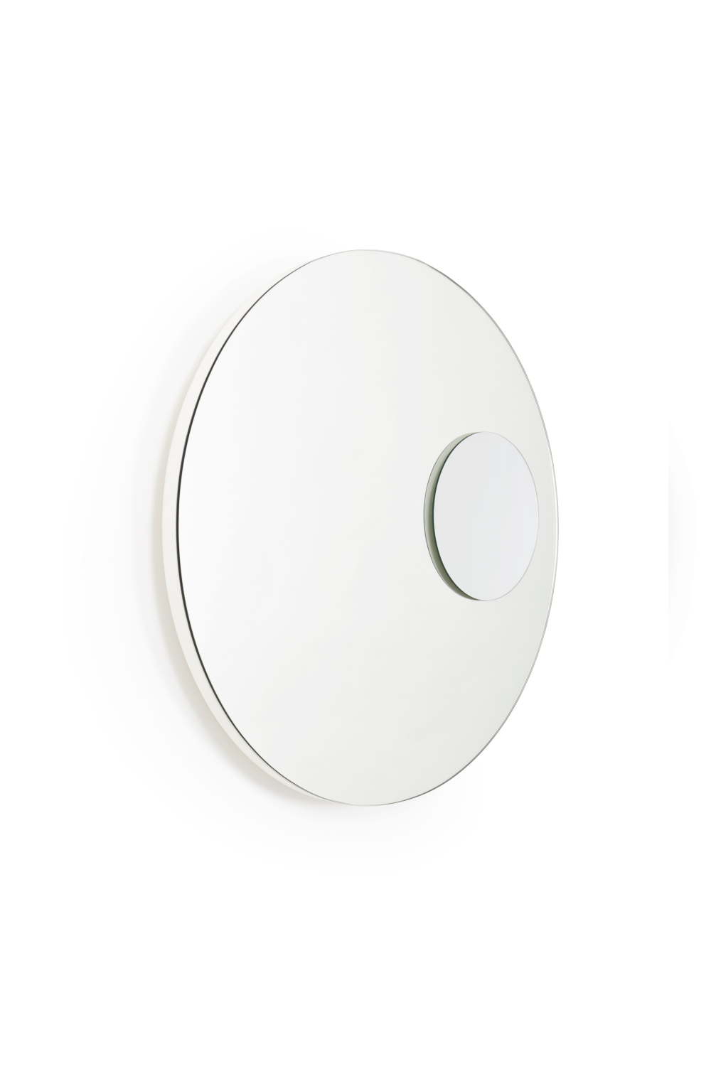 Rotating Round Wall Mirror with Fixed Magnifier | Wireworks Neutrino、mySite、neckold