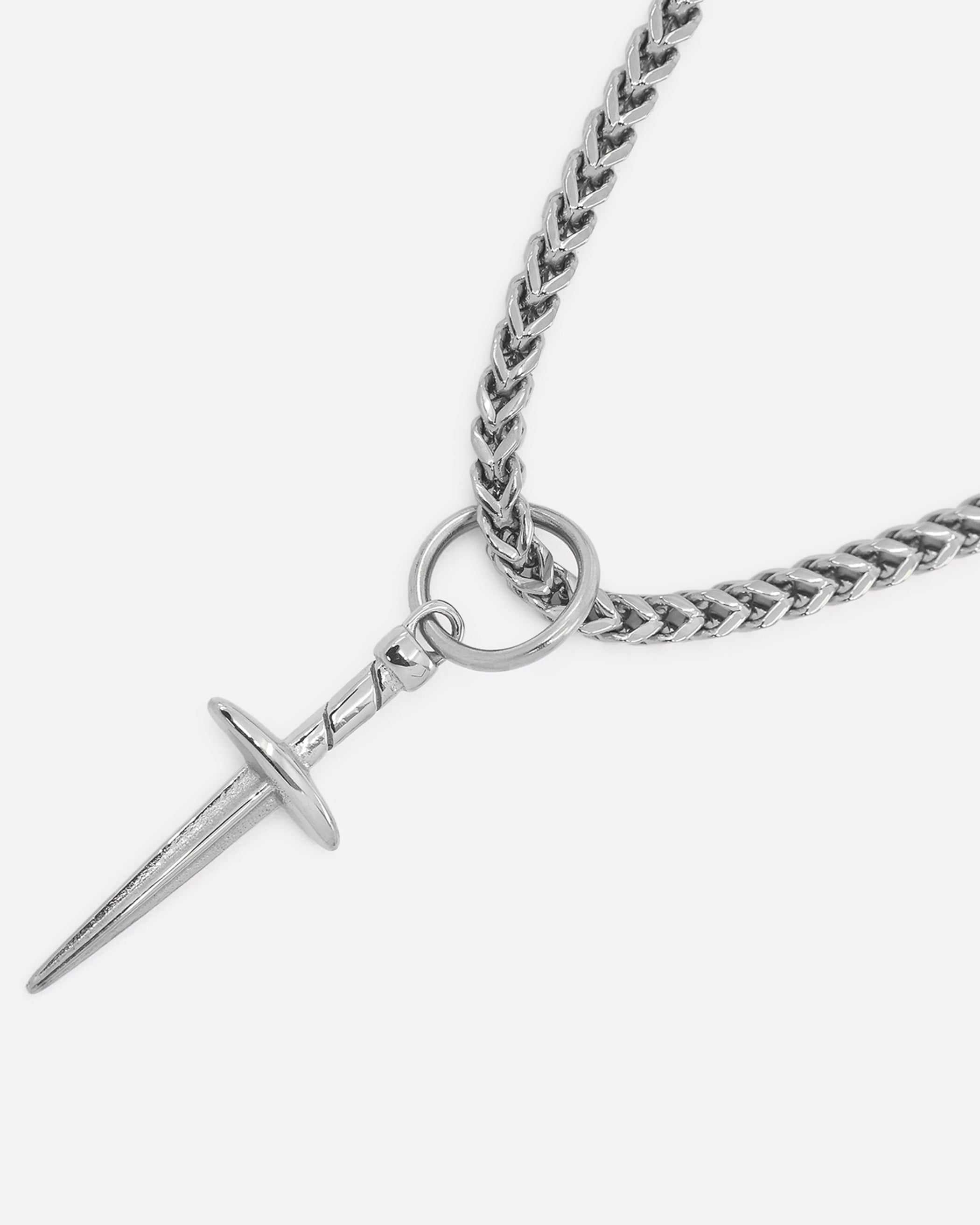 Saint Morta Dagger Franco Necklace White Gold、mySite、zt4zffjzw