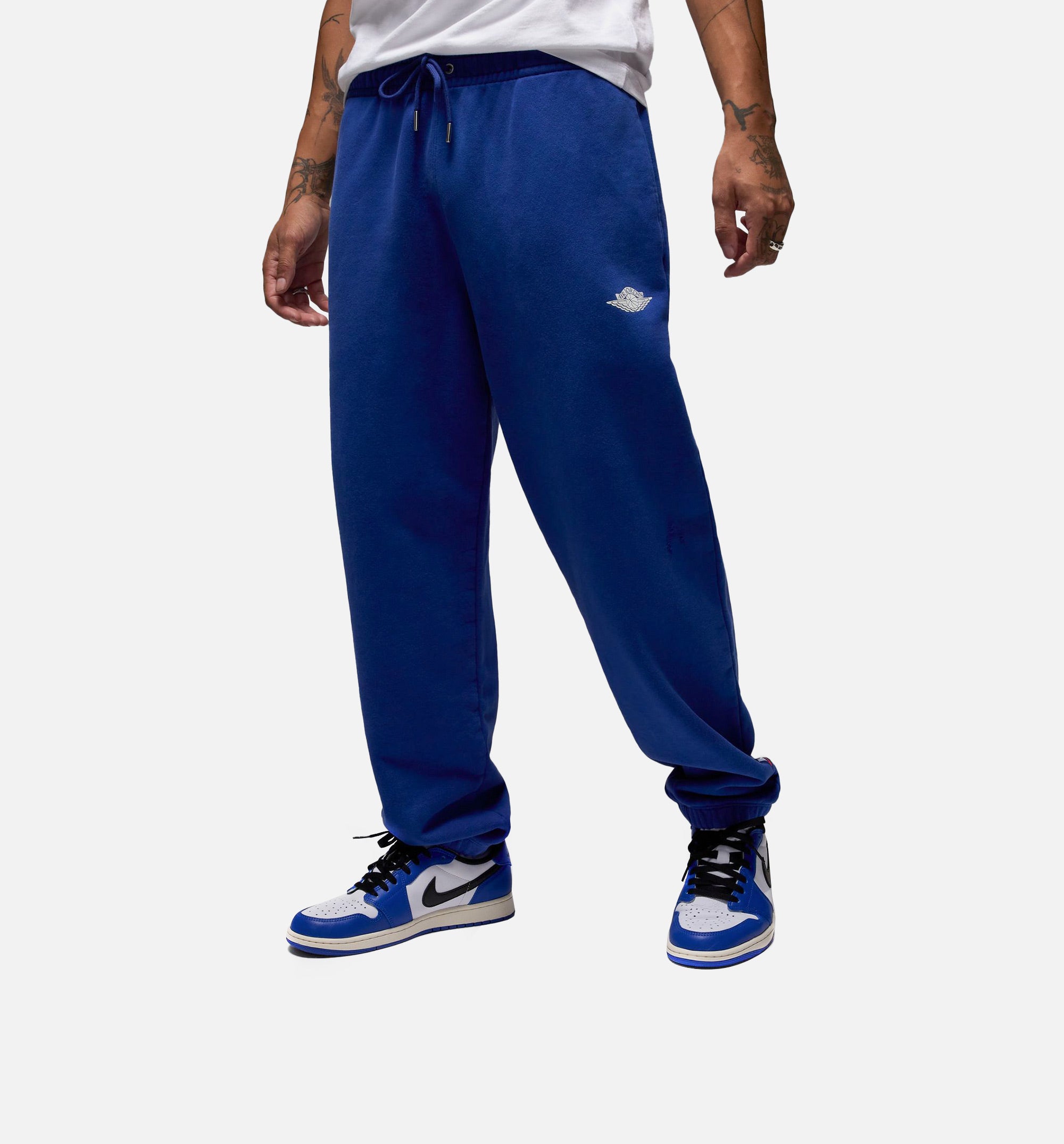 JDN Rare Air Fleece Mens Pant - White/Blue、mySite、dreamappss