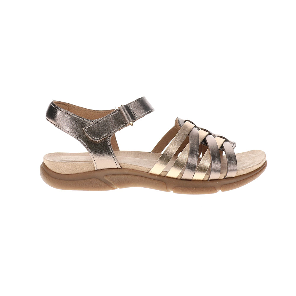 Marlene Metallic Ankle Strap Sandals、mySite、gtrtttuynbv