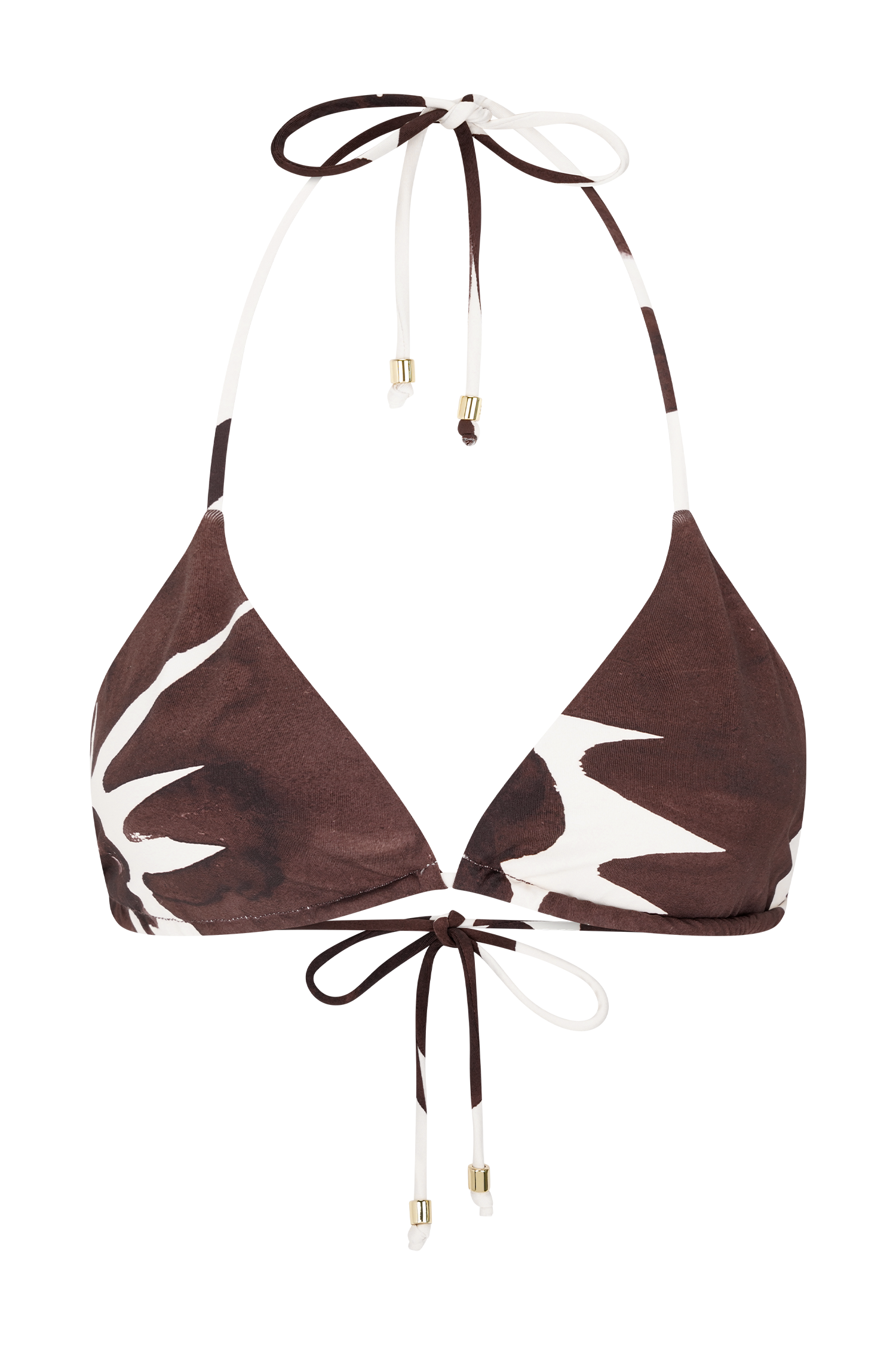 Marquise Bikini Top - Chocolate Deco Fleur Print、mySite、solidvoid