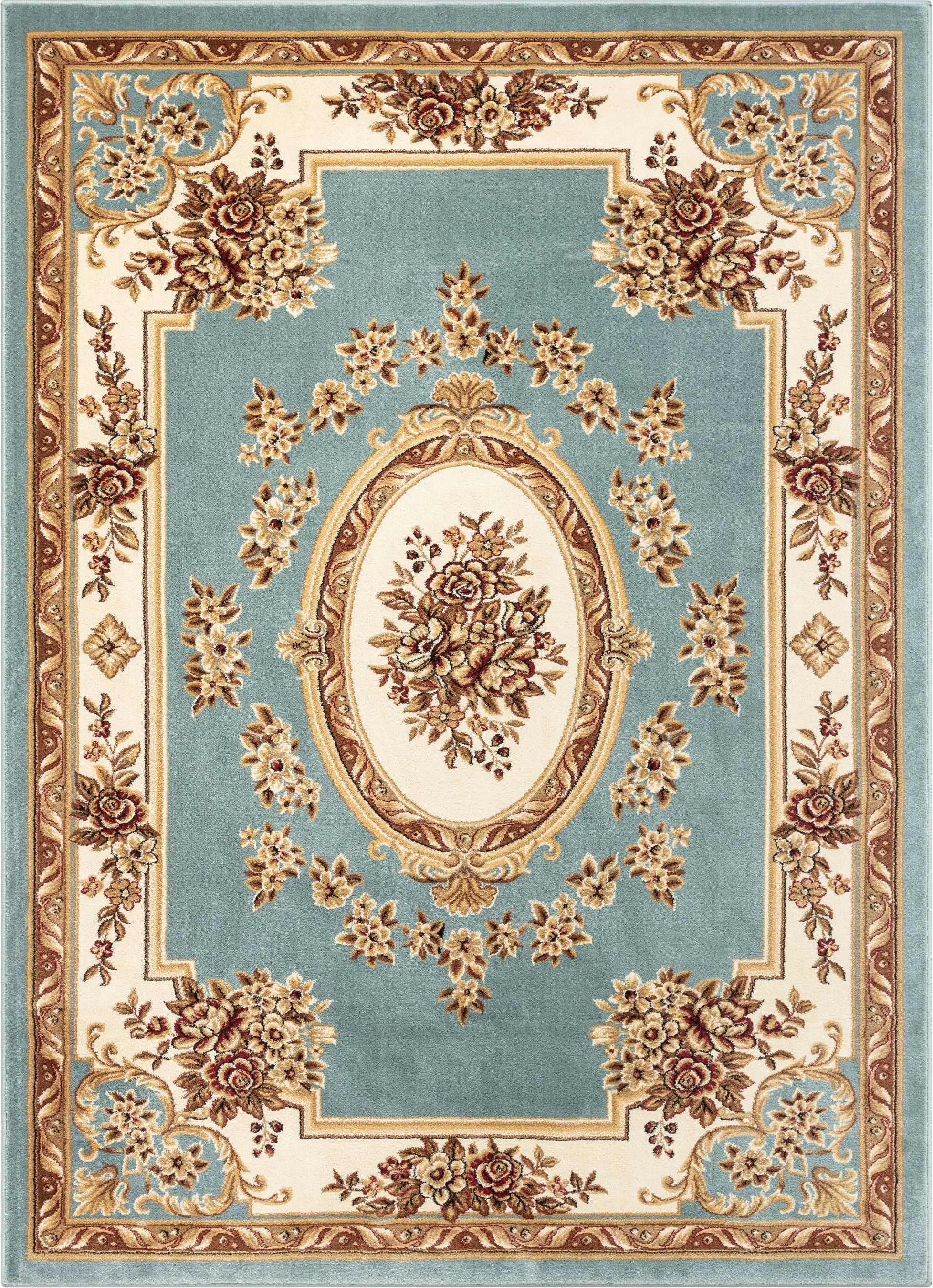 Le Petit Palais Light Blue Traditional Rug、mySite、gigharbornorthrealestate