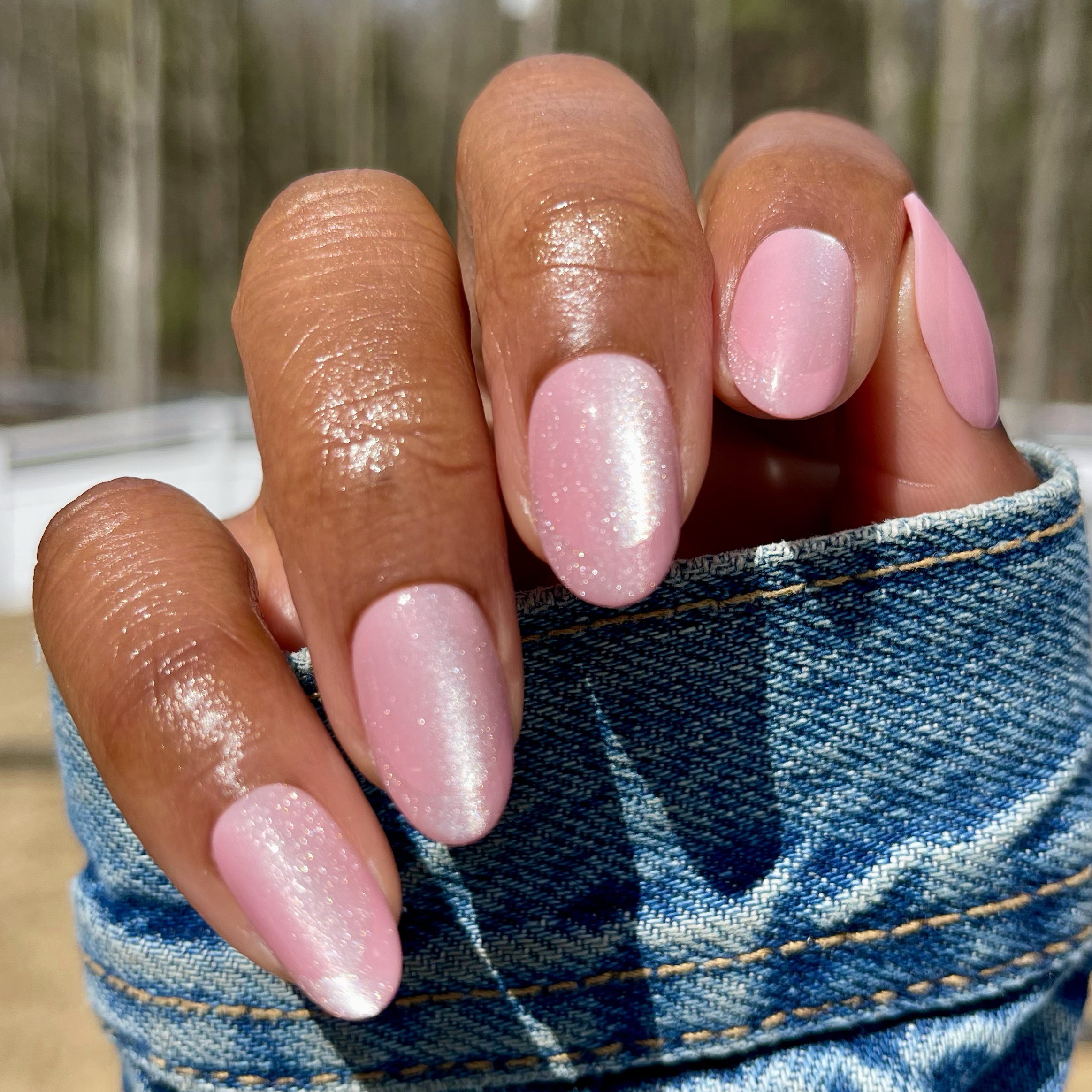 Peach Illusion French - Press-On | Medium | Oval、mySite、solidvoid