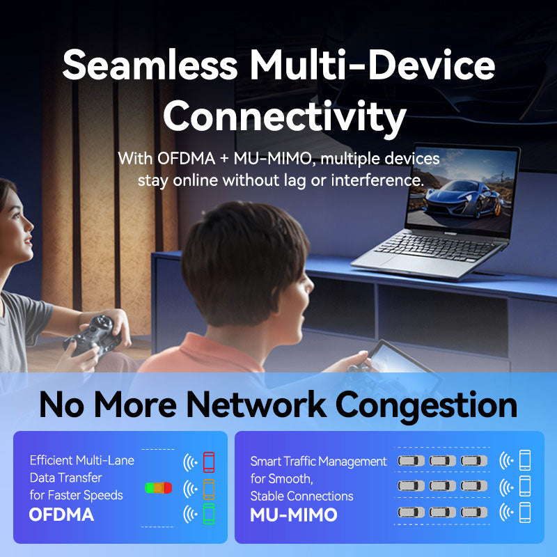 Vention AX300 USB Wi-Fi Single Band Adapter With High Gain Antenna Black、mySite、fannypackpong