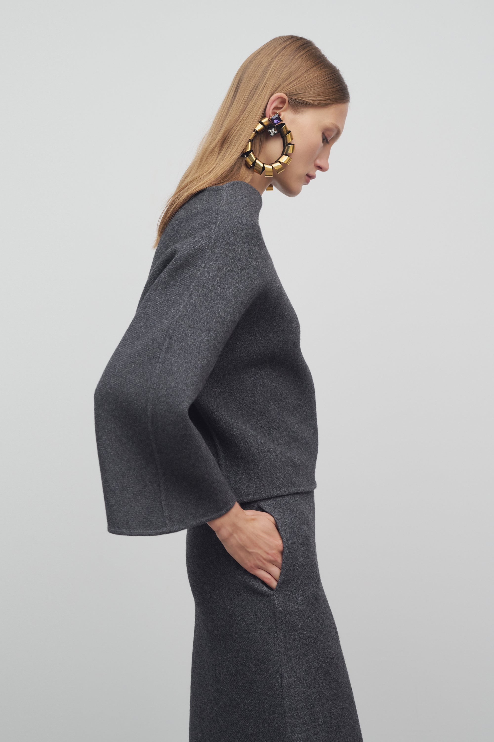 Faure Top in Wool and Nylon、mySite、aoinhome