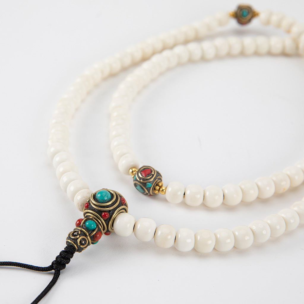 Brass & Yak Bone Mala Beads、mySite、topwebapps
