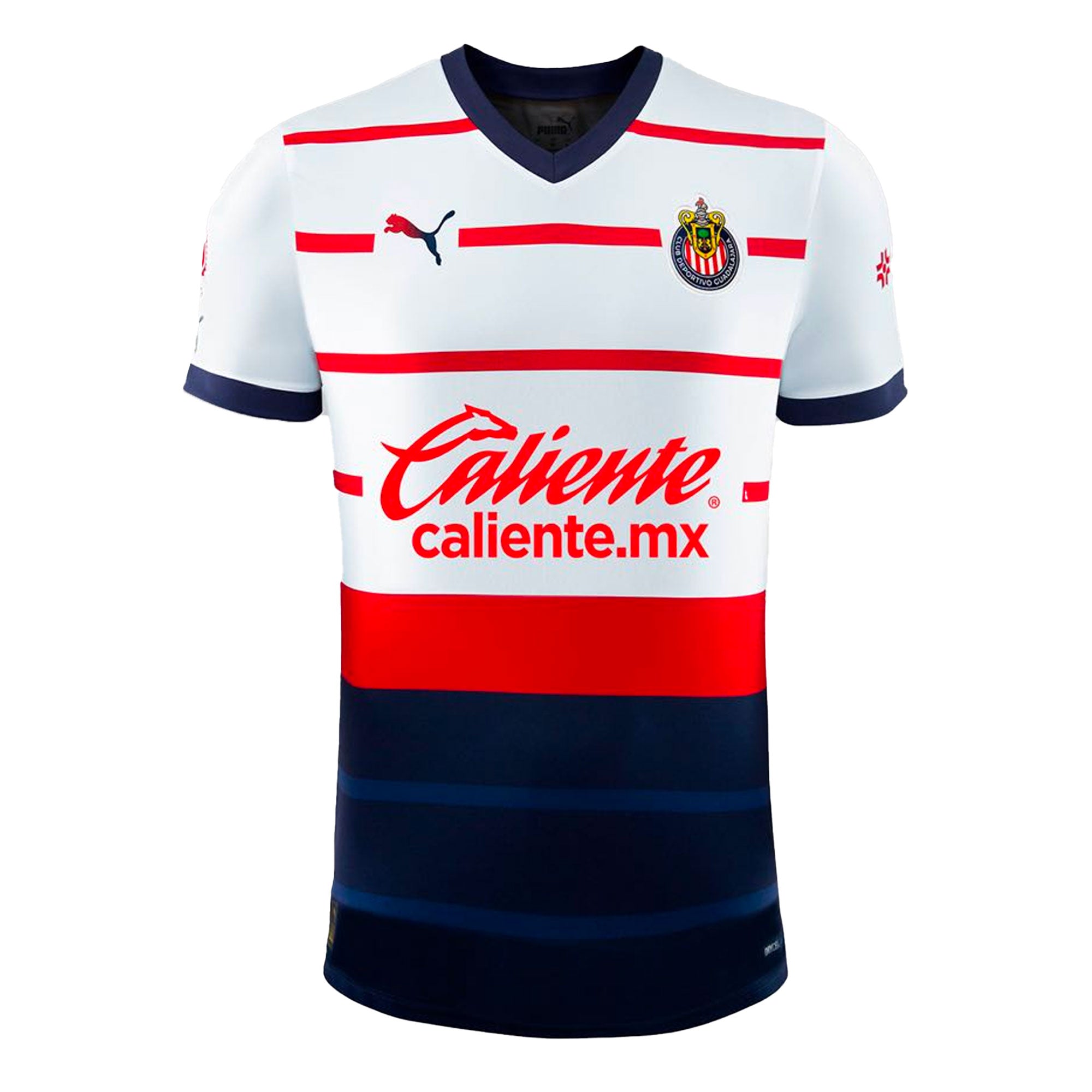 PUMA Men's Chivas De Guadalajara 2023/24 Away Jersey White/Red、mySite、noshort