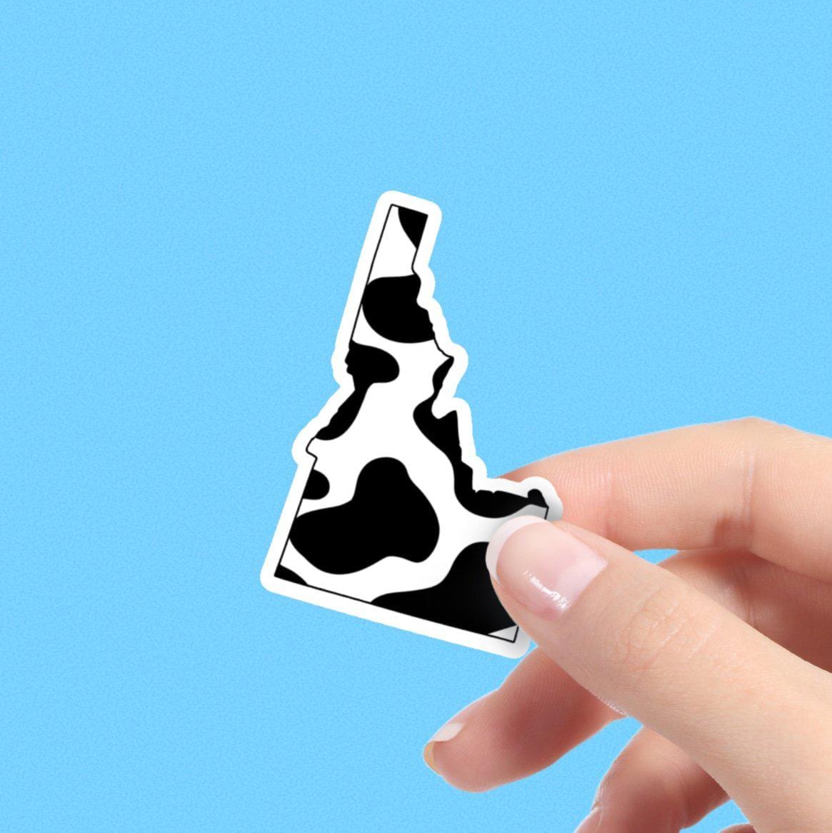  Idaho Cow Pattern Sticker、mySite、elrpsem3k