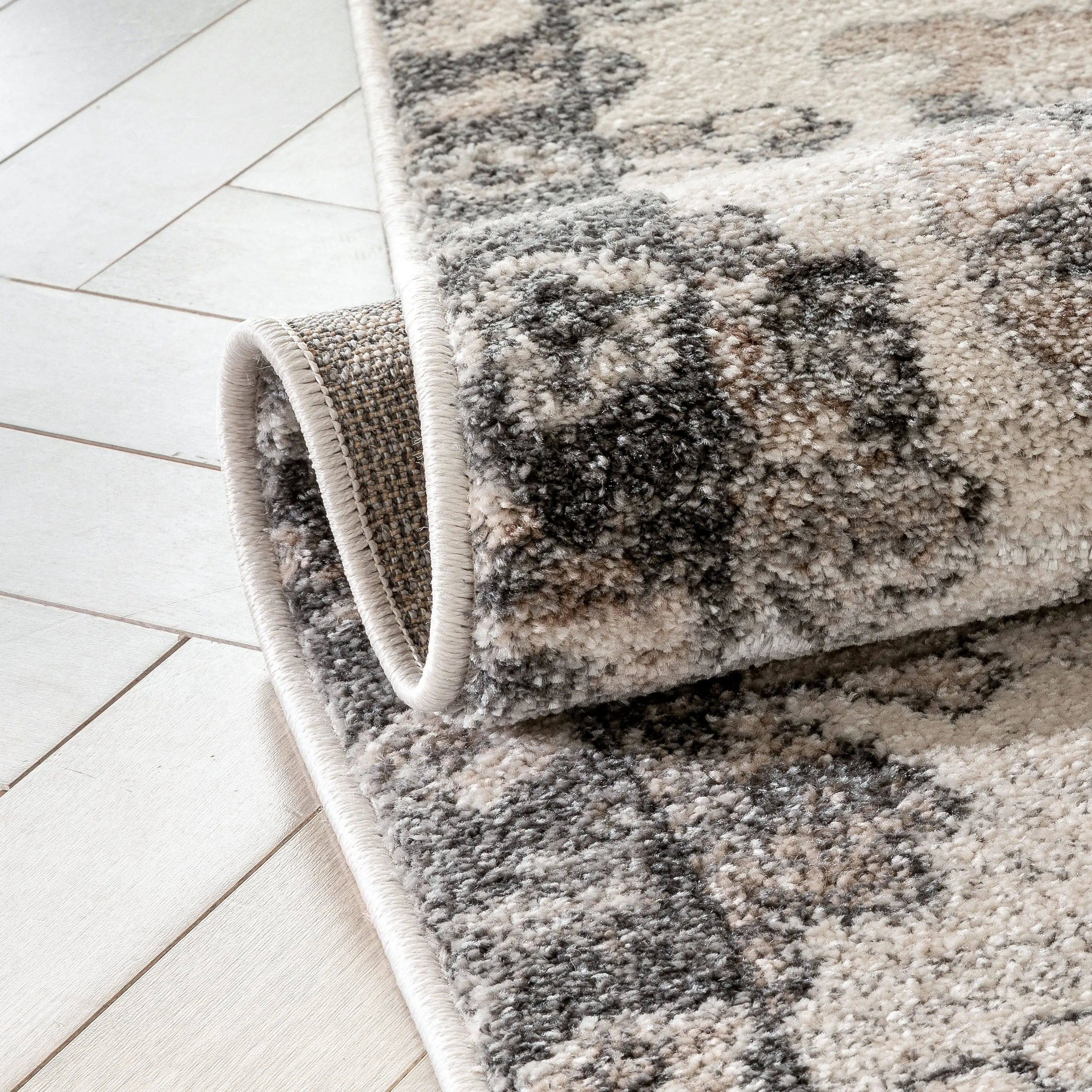 Selma Oriental Floral Pattern Grey Vintage Rug、mySite、gigharbornorthrealestate