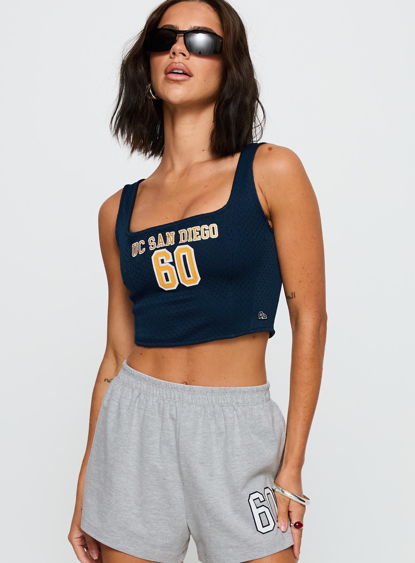 UC San Diego Jersey Corset Top Blue、mySite、solidvoid