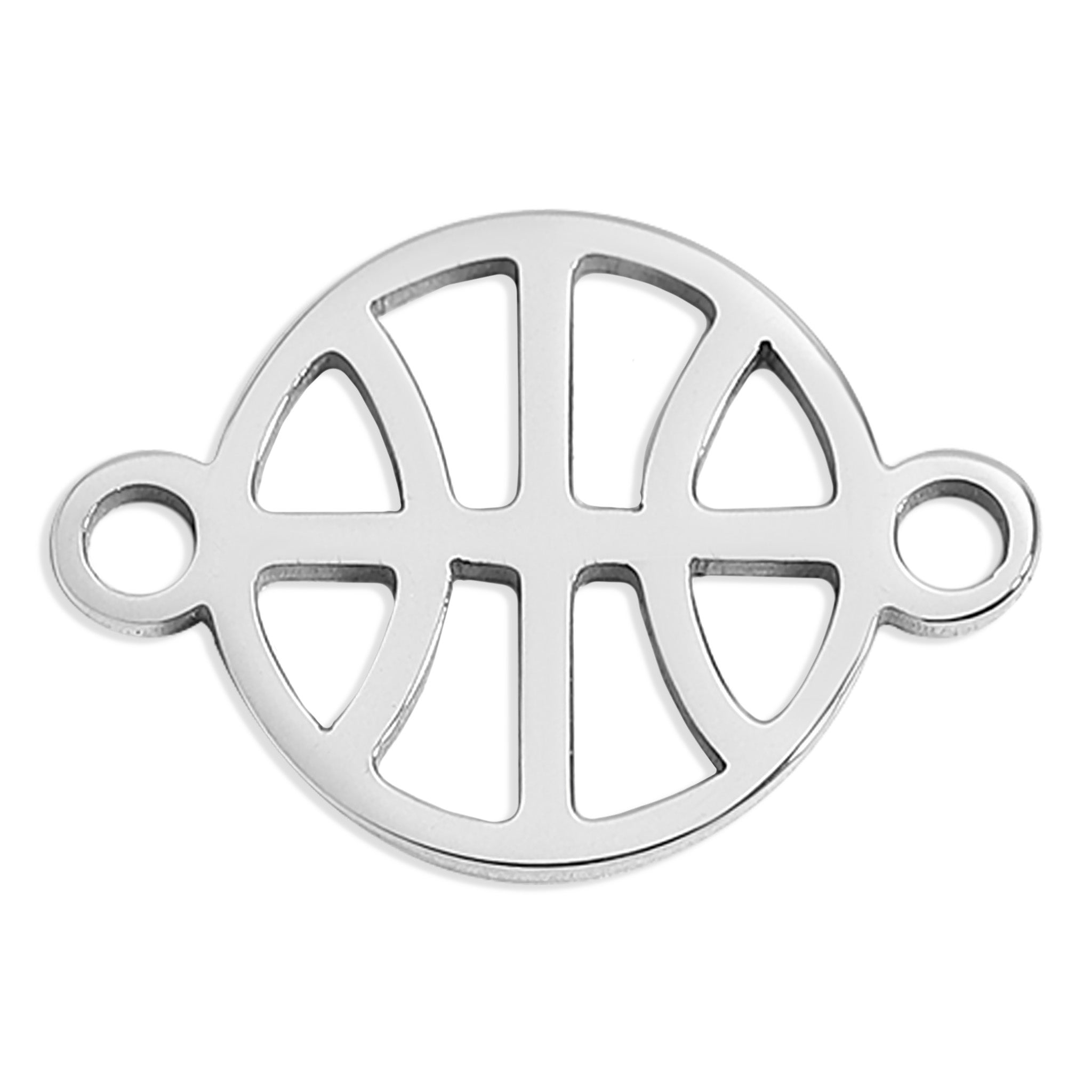 18K Gold PVD Stainless Steel Basketball Connector Charm / PDL0159、mySite、dreamappss