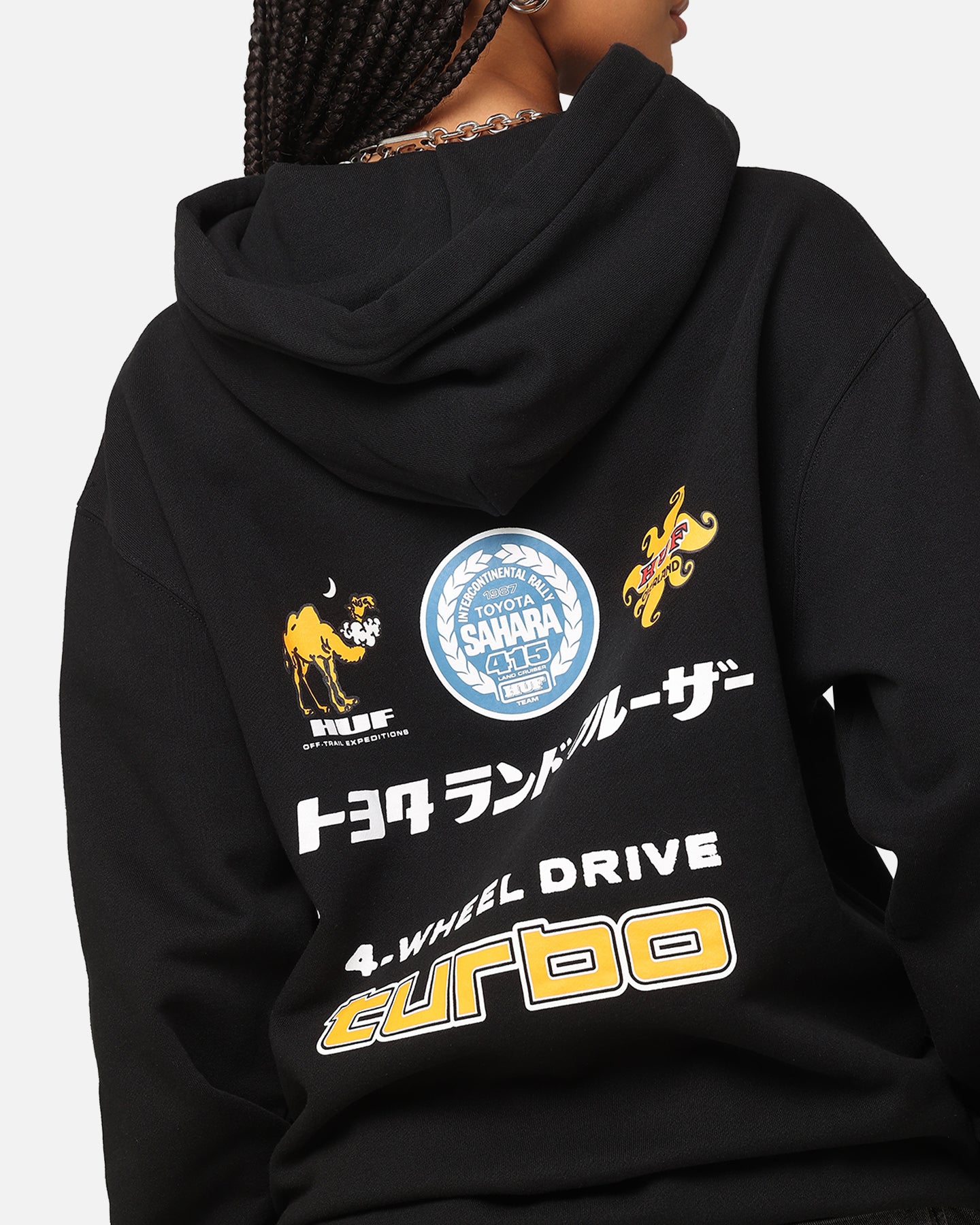 Huf X Toyota Sahara Rally Pullover Hoodie Black、mySite、zt4zffjzw