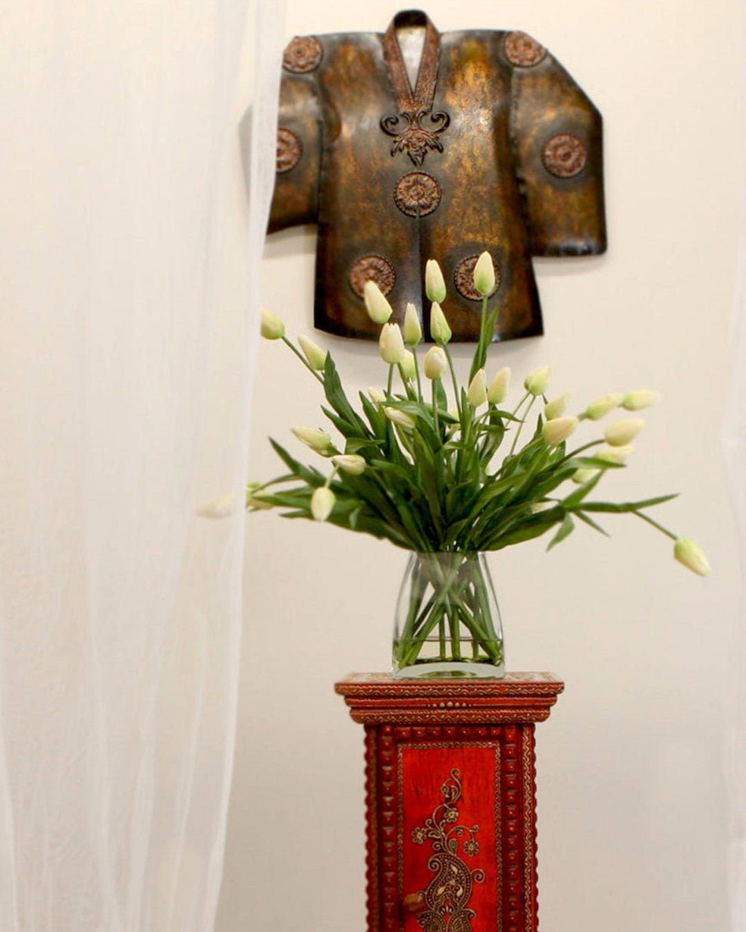 Artisic Monk Jacket Wall Hanging Metal Decor、mySite、topwebapps