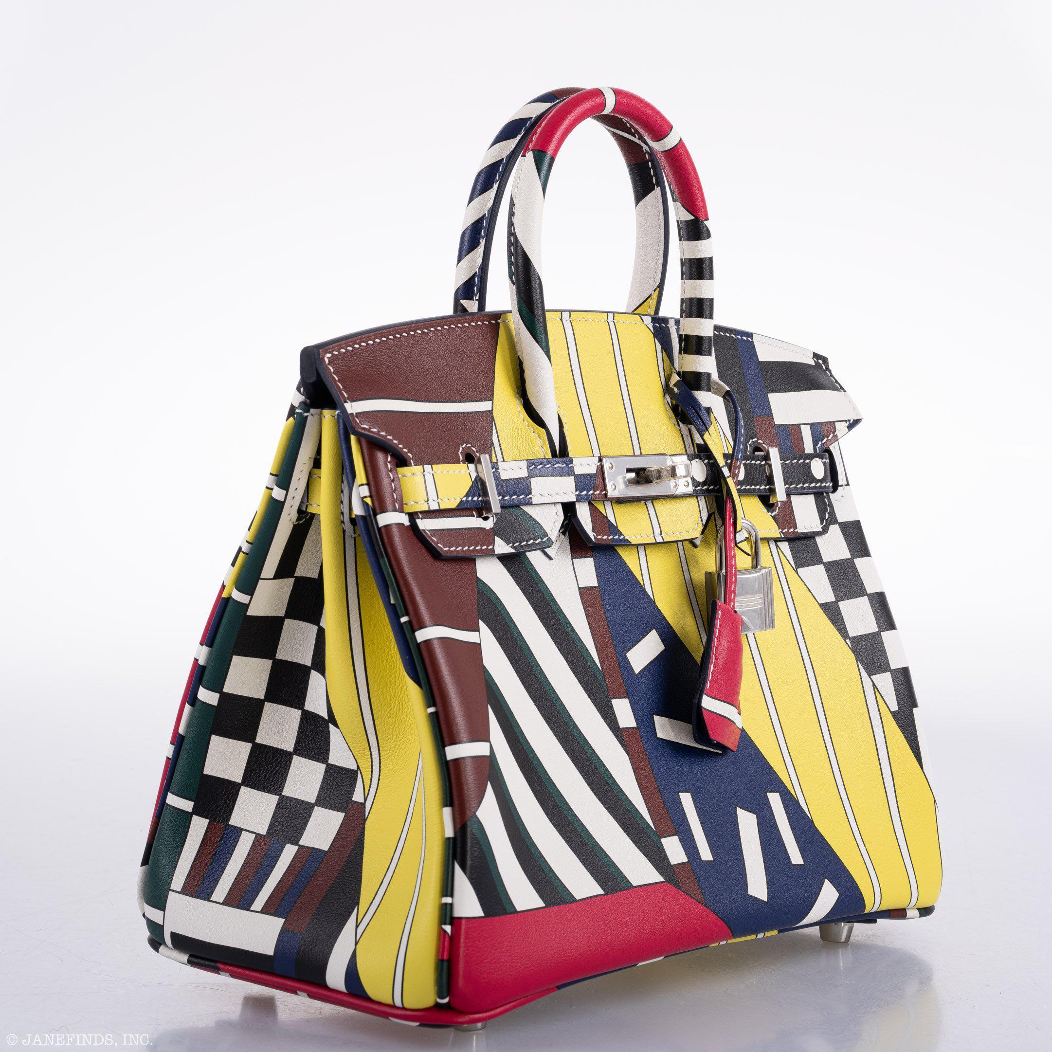 Hermès Birkin 25 One Two Three And Away We Go! - Limited Edition By Nigel Peak Multicolor Swift Palladium Hardware、mySite、garminoutage.com