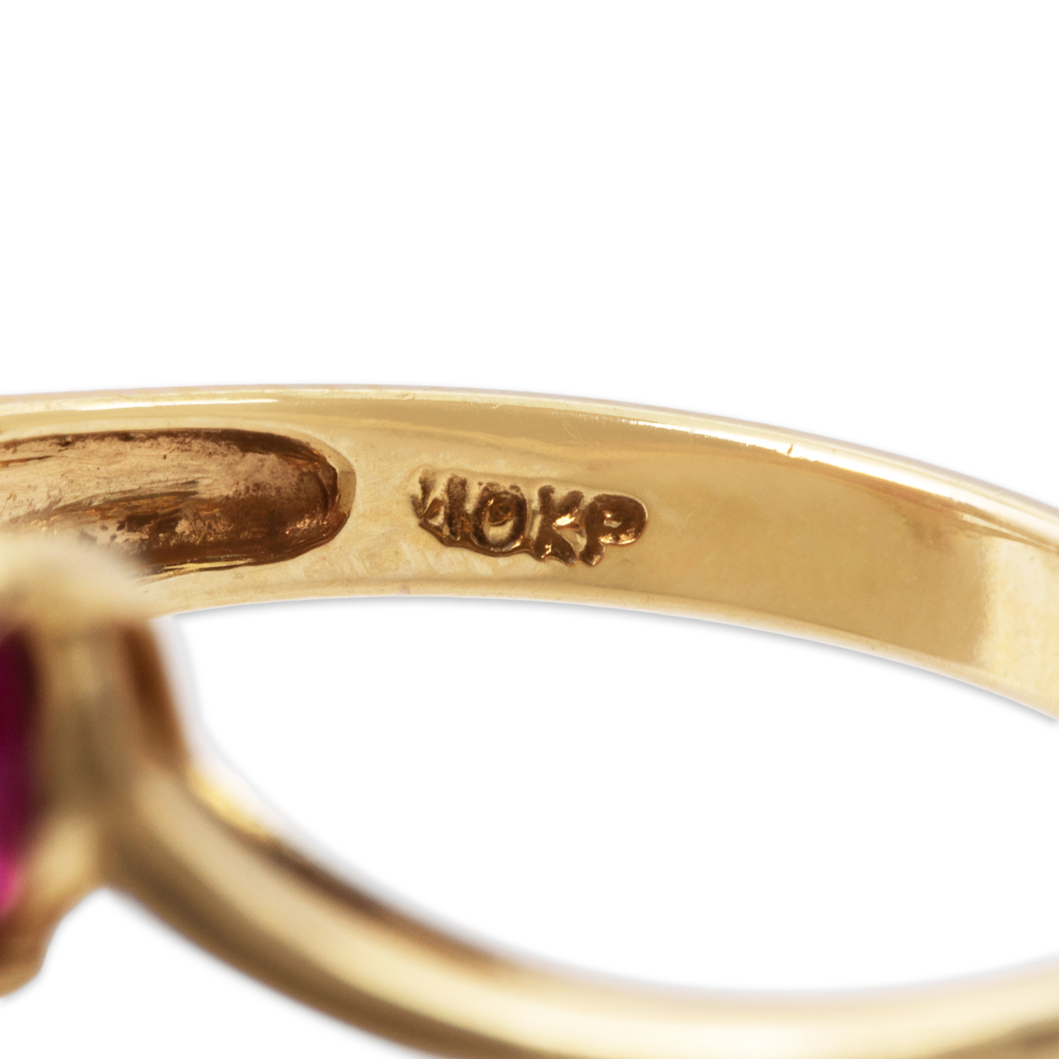 Vintage 10k Yellow Gold 3cttw Ruby Chic Chevron Cluster Ring 8.00、mySite、hinf8tx79