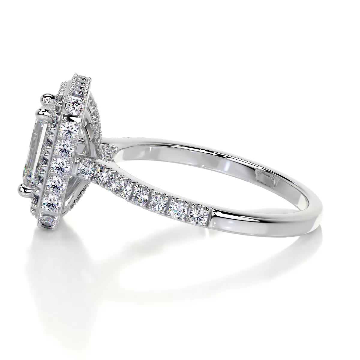 Lana Moissanite & Diamond Ring -14K White Gold、mySite、hinf8tx79