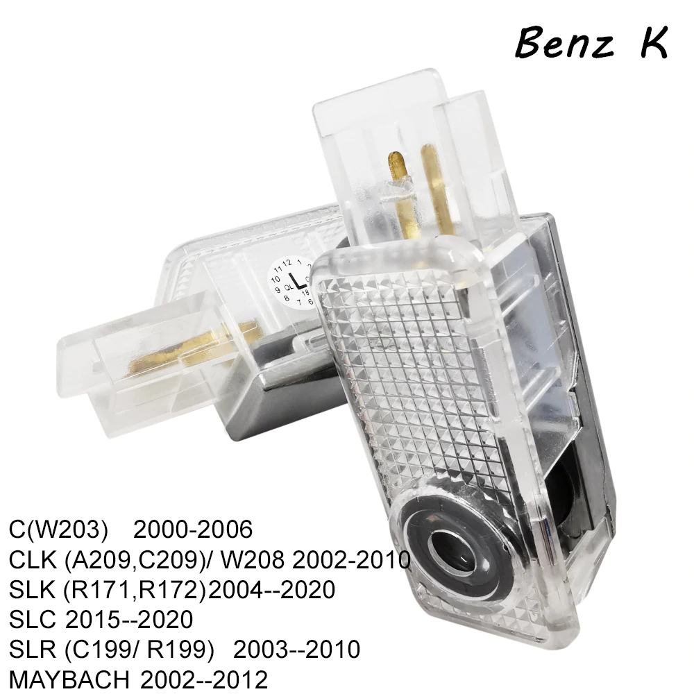 Custom logo 2x Mercedes-Benz DOOR LIGHT (PLUG&PLAY)、mySite、nflplayoffbracketp