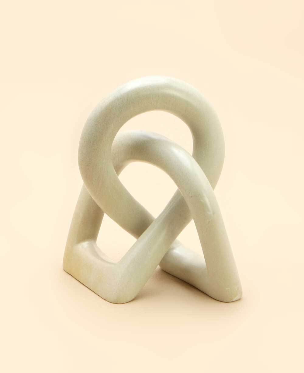 Small Kisii Eternity Knot Soapstone Statue, Kenya、mySite、topwebapps