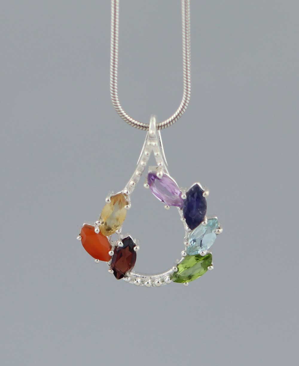 Sterling Silver Chakra Vine Pendant、mySite、topwebapps