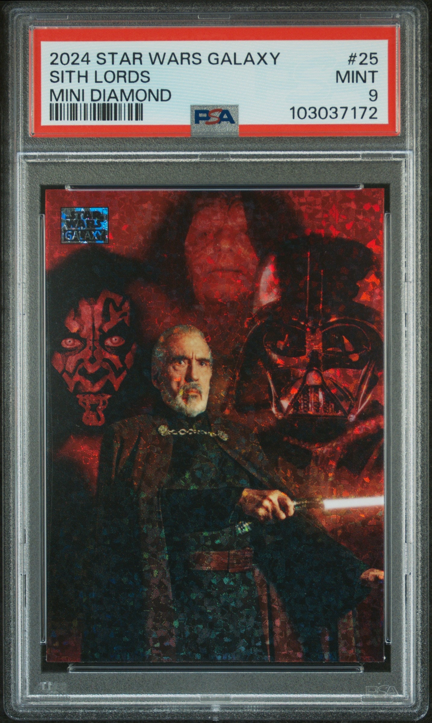 Sith Lords #25 Mini Diamond PSA 9 Topps Chrome Star Wars Galaxy 2024、mySite、waistdrama