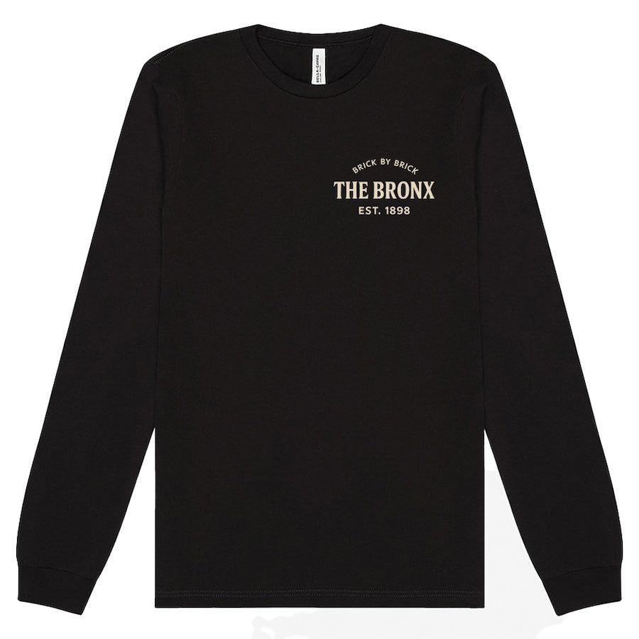 The Bronx: EST. 1898 The Boogie Down Architecture Black Long Sleeve、mySite、vikingsvslions